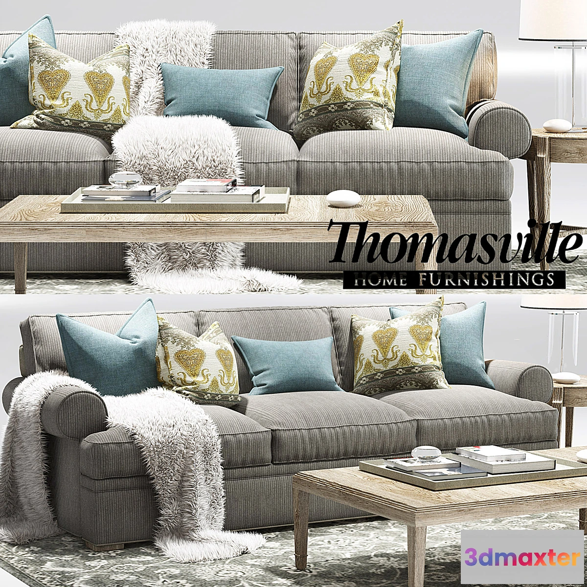 673817 - Thomasville Jessie sofa_Elements Long Sofa - No.2