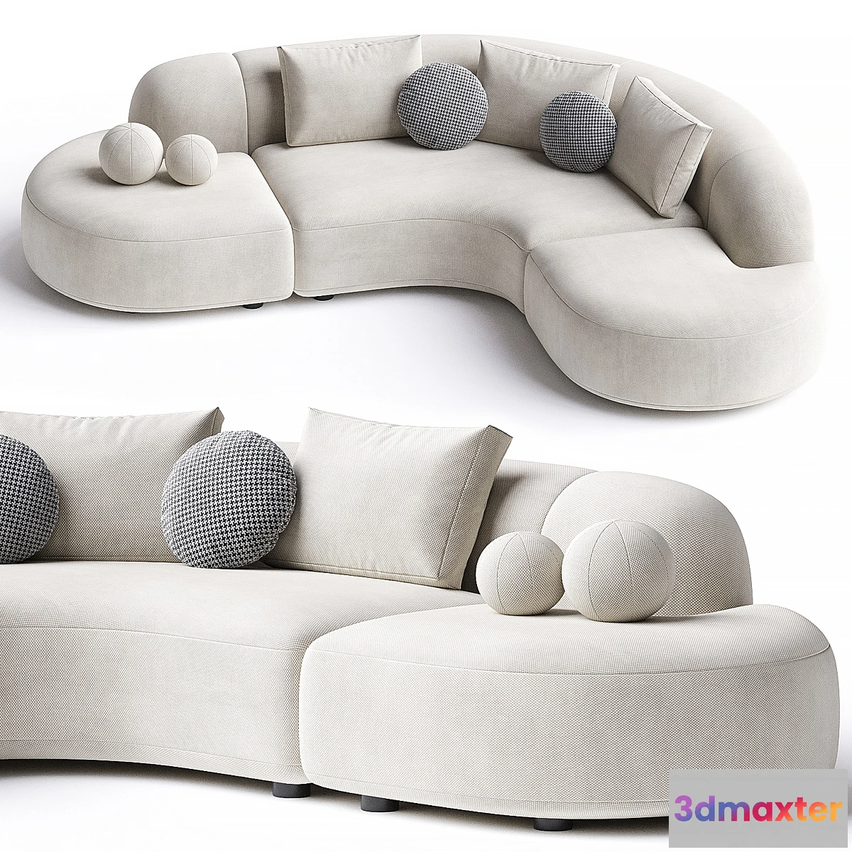 678401 - Sofa Eichholtz Sofa Bjorn Boucle Sand