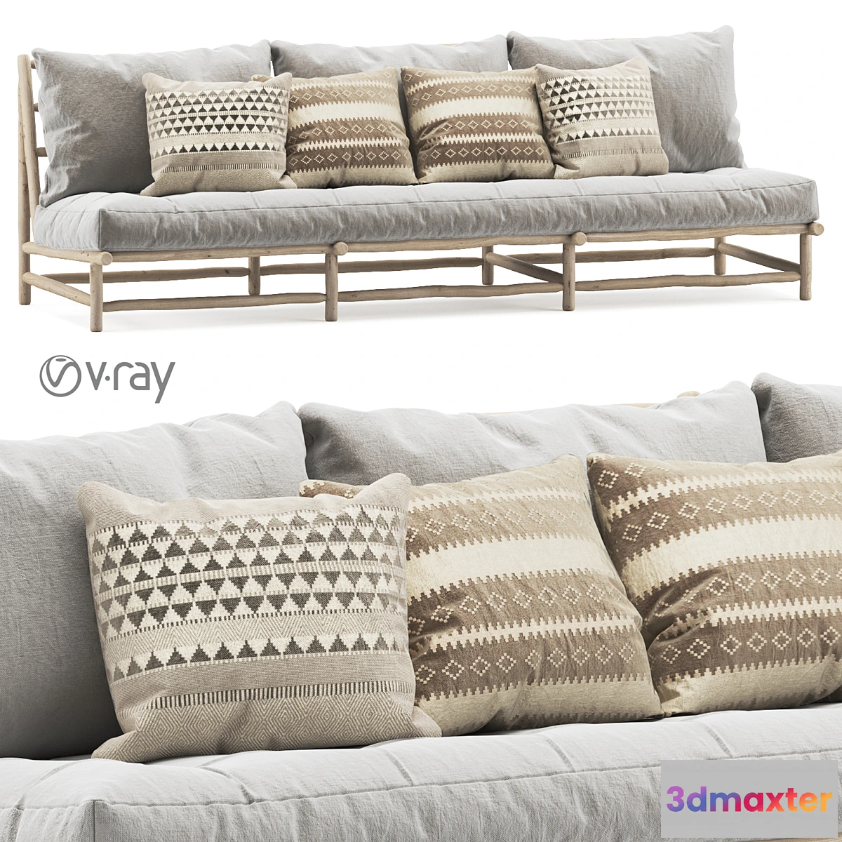 678517 - Rock the Kasbah Three-seater Sofa