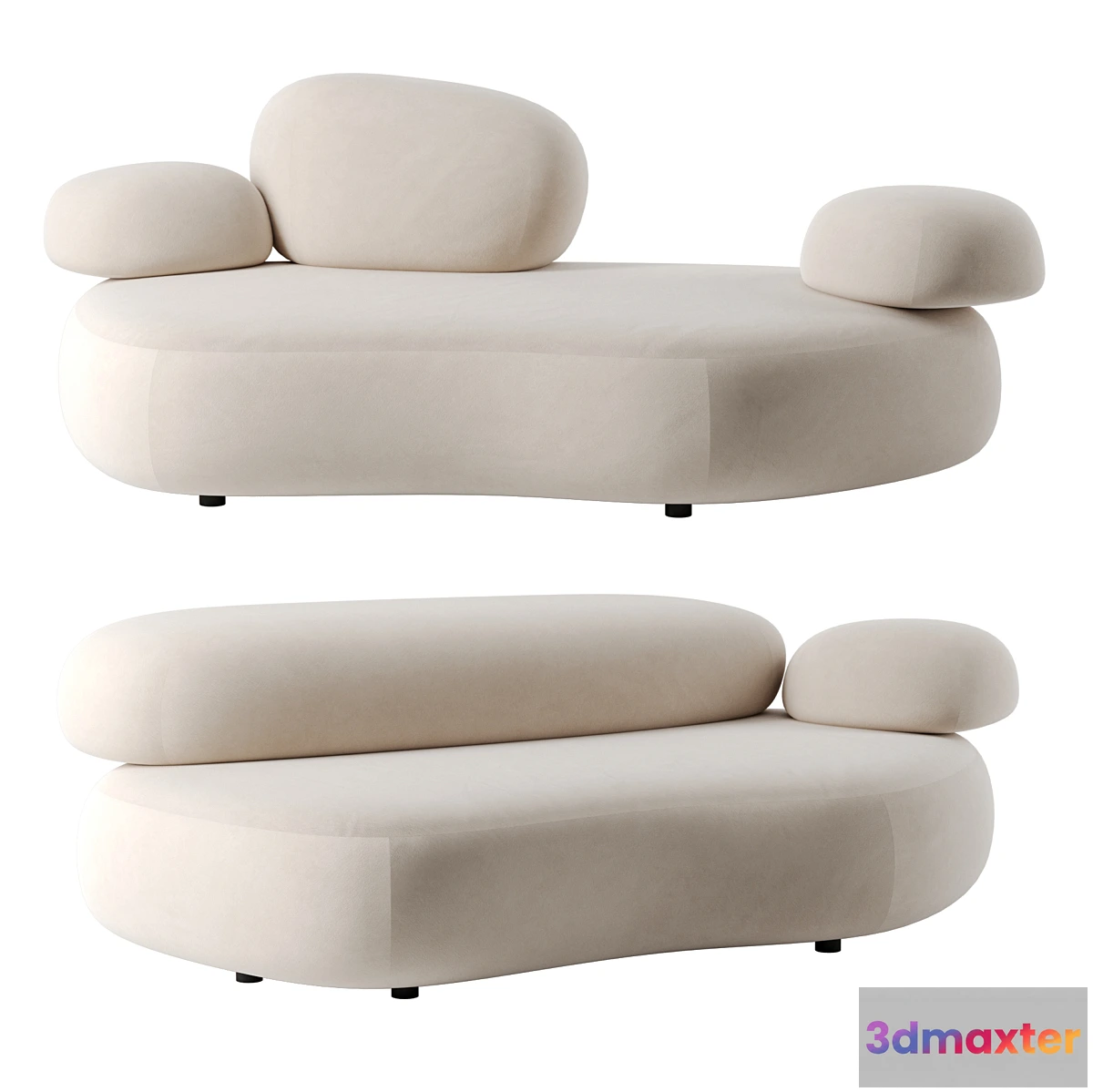 678523 - Pebble Rubble sofa by Moroso set 3