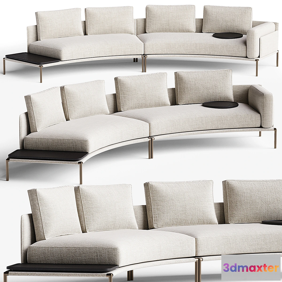 678547 - NOAH Curved sofa By Zanotta
