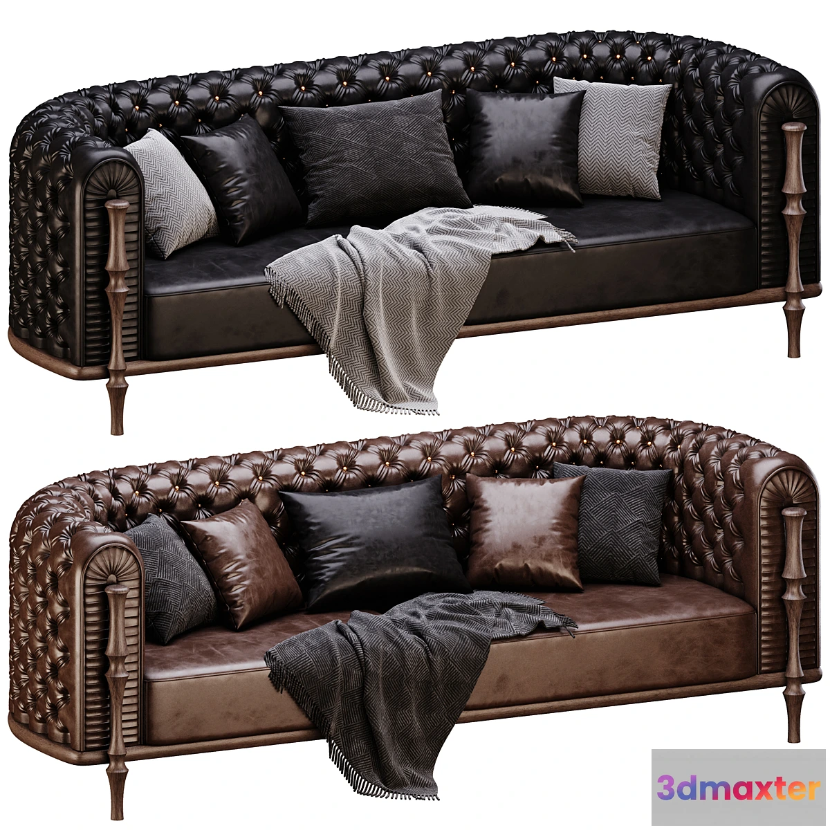 678773 - PARSAHOME Esfahan Chesterfield Sofa Modern