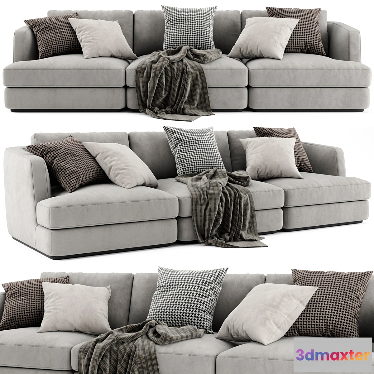 694914 - Flexform Barret 3 Seats Sofa