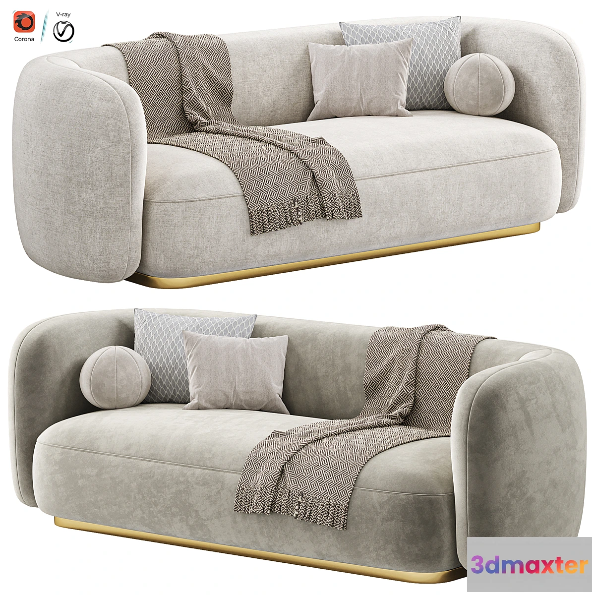 695050 - Sofa roxy by eichholtz