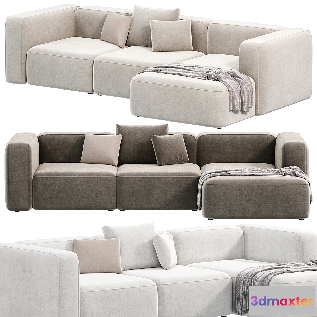 695062 - BASECAMP CHAISELOUNGE left Modular Sofa by makenordic