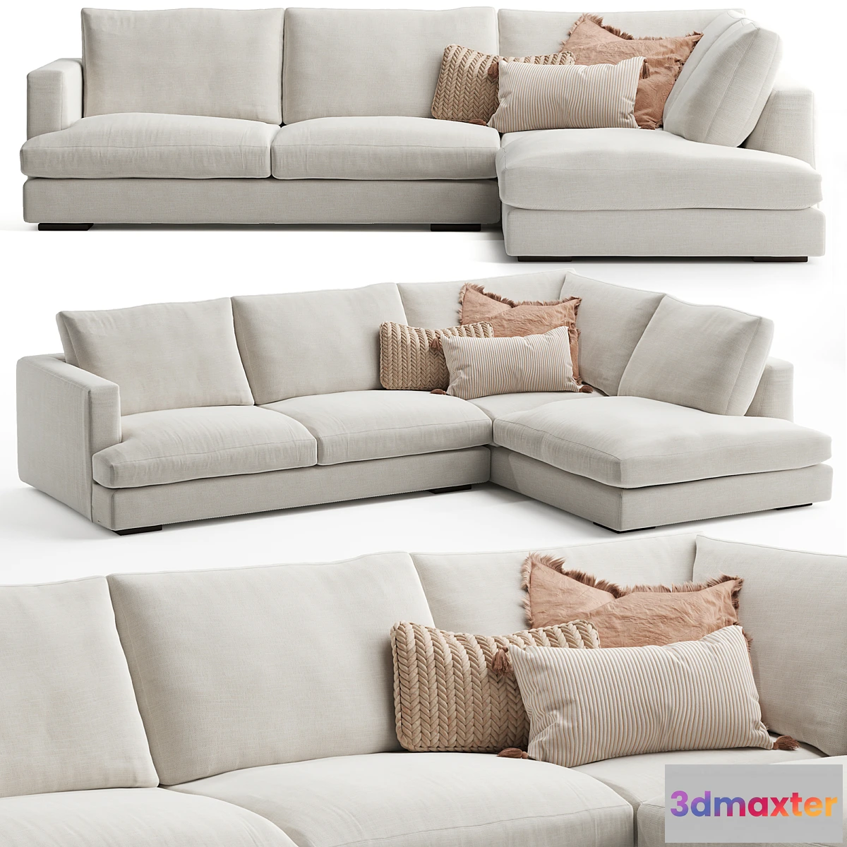 695184 - Haven 5 Seater Upholstered Sofa