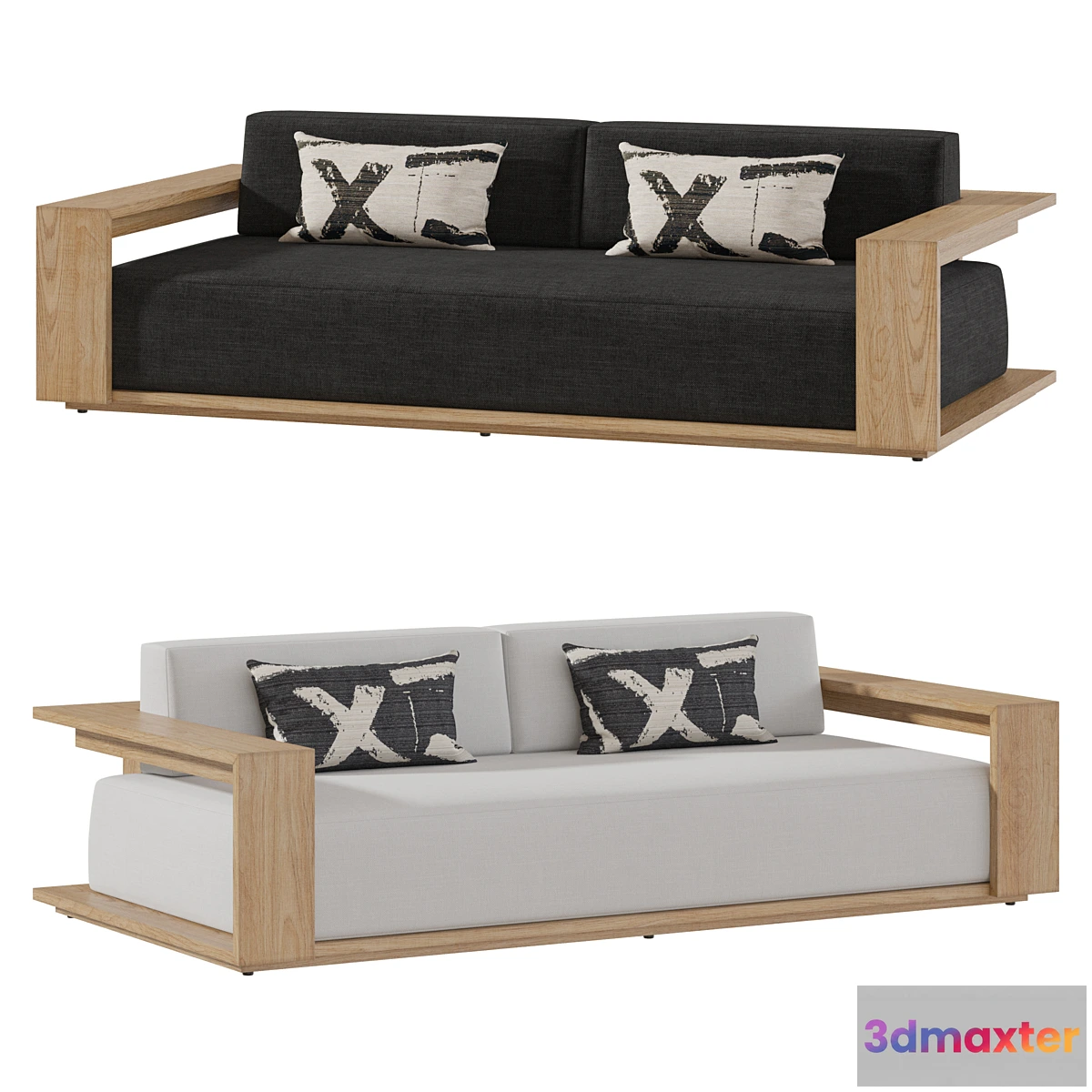 695238 - RH BAHIA SOFA Natural Teak size 2150