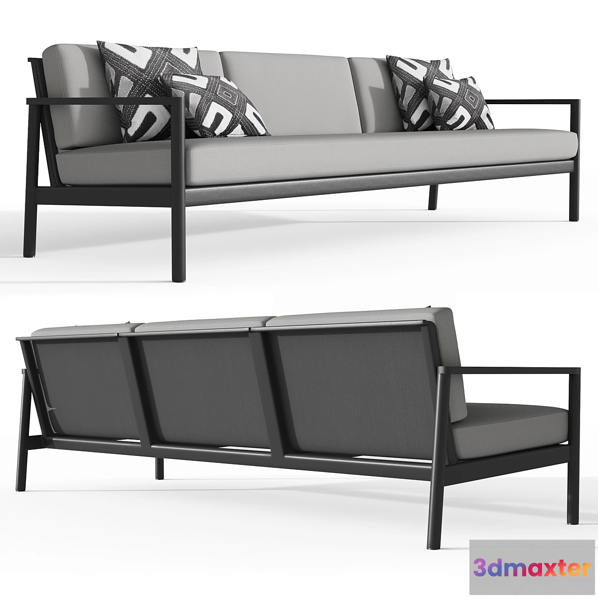 695524 - RH MARINO ALUMINU SOFA 96