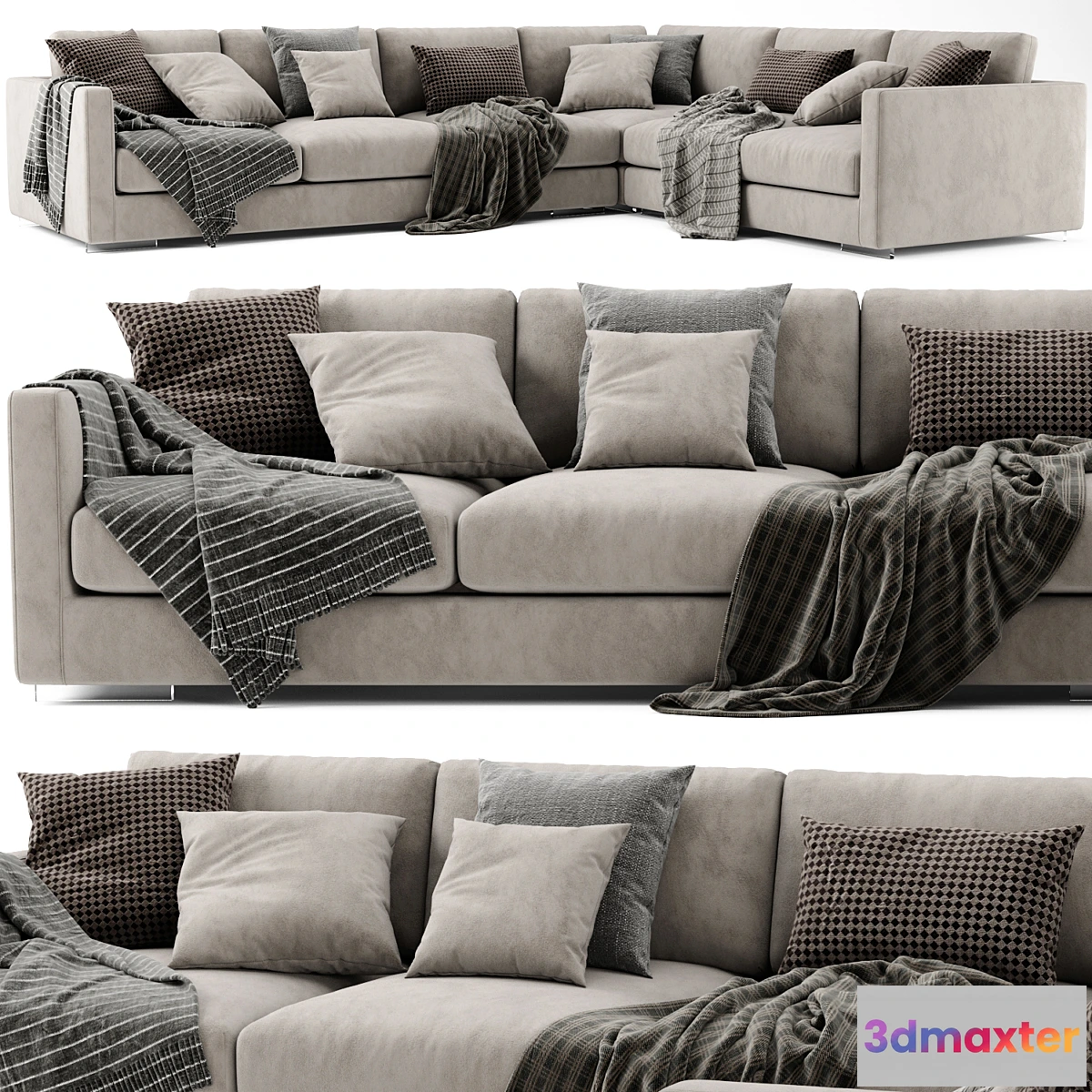 695628 - Flexform Magnum L Shaped Sofa