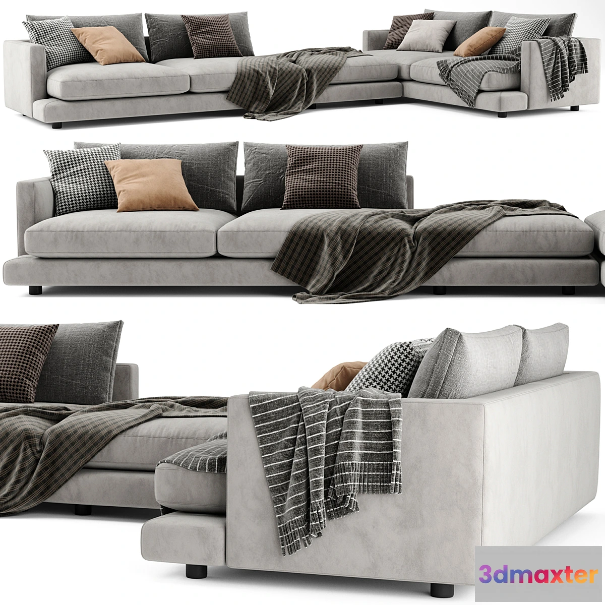 695662 - Flexform Long Island Sofa Set 01