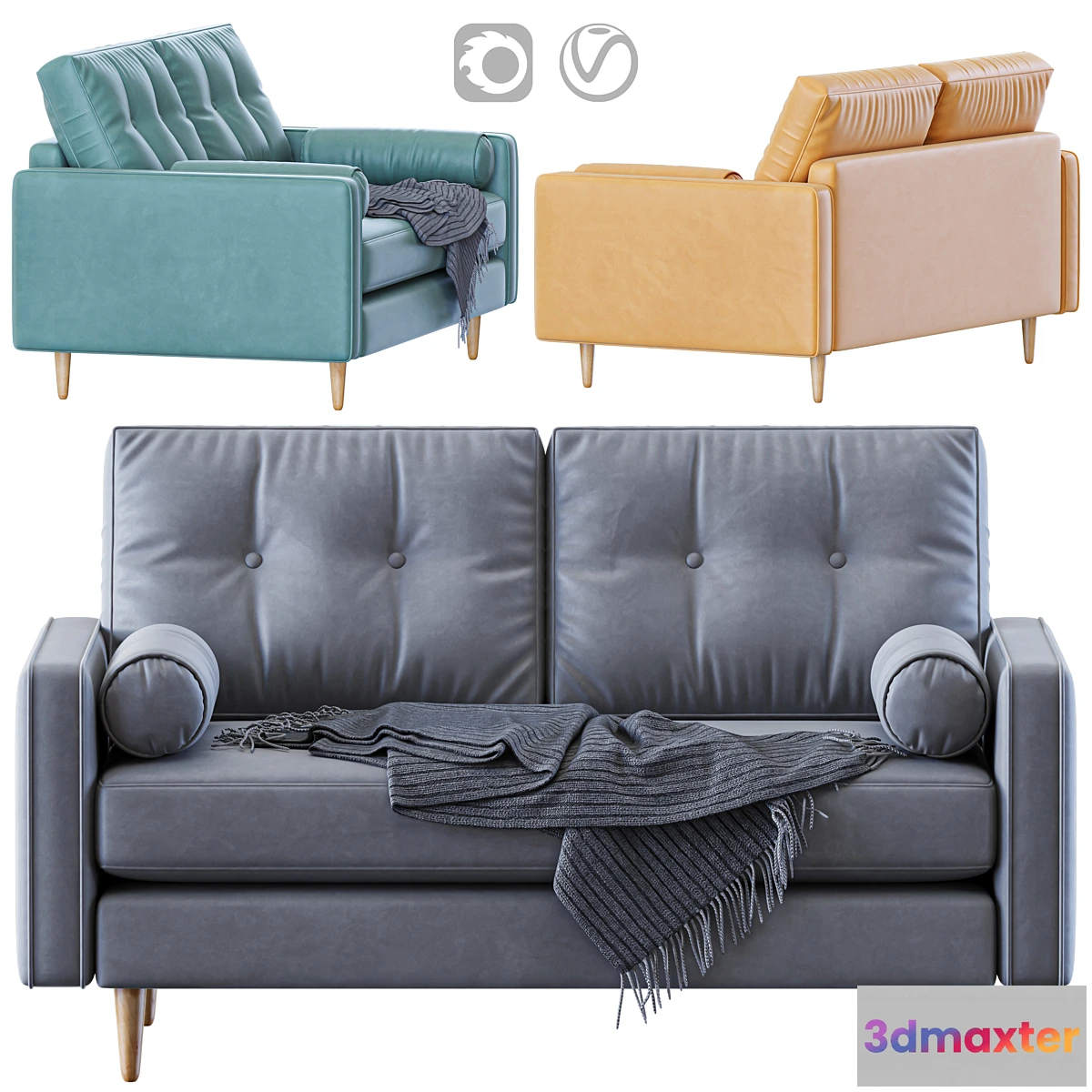 695702 - Stead 2 Seater Sofa