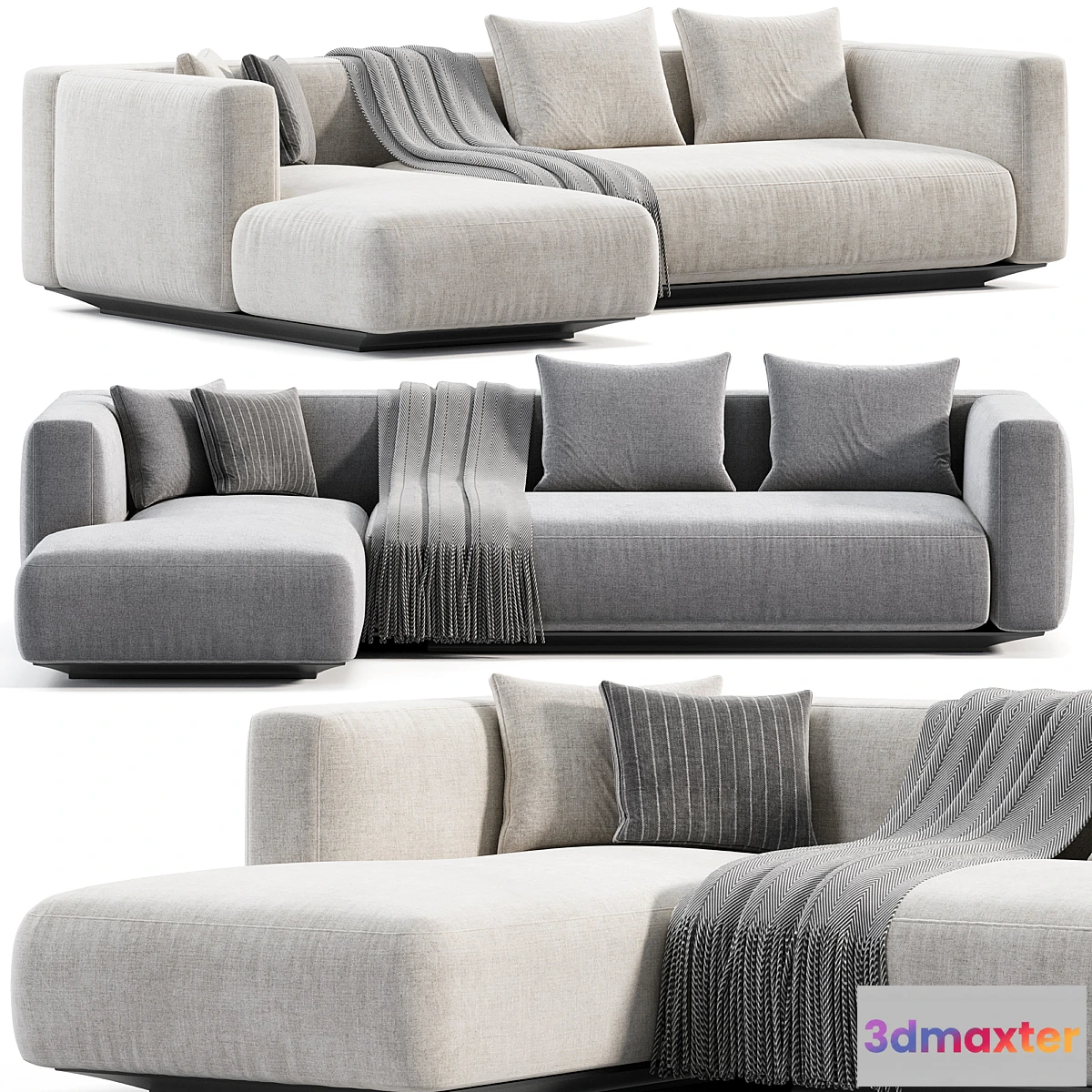 695834 - Flexform Grandemare Chaise Longue Sofa - No.2