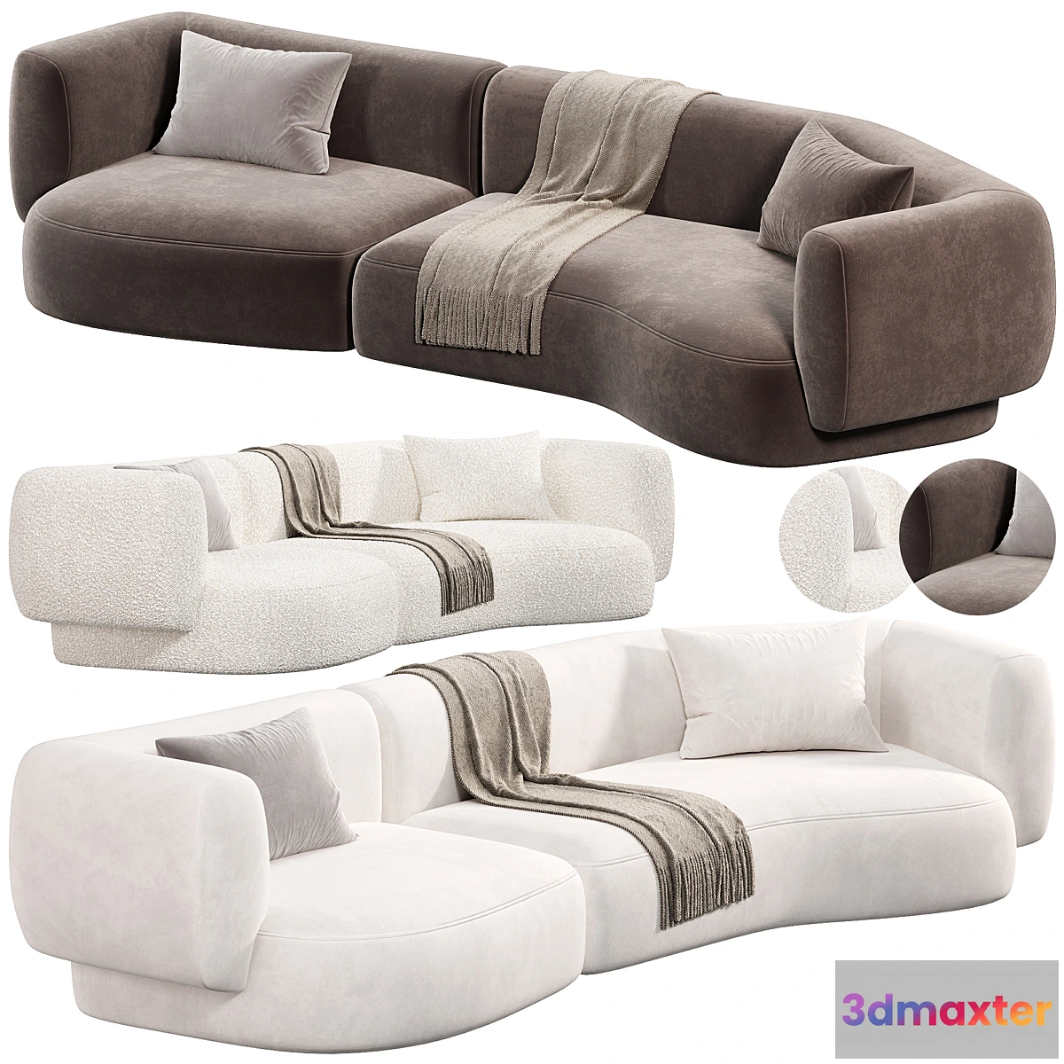 695844 - HUG MODULAR SOFA 6 sofas