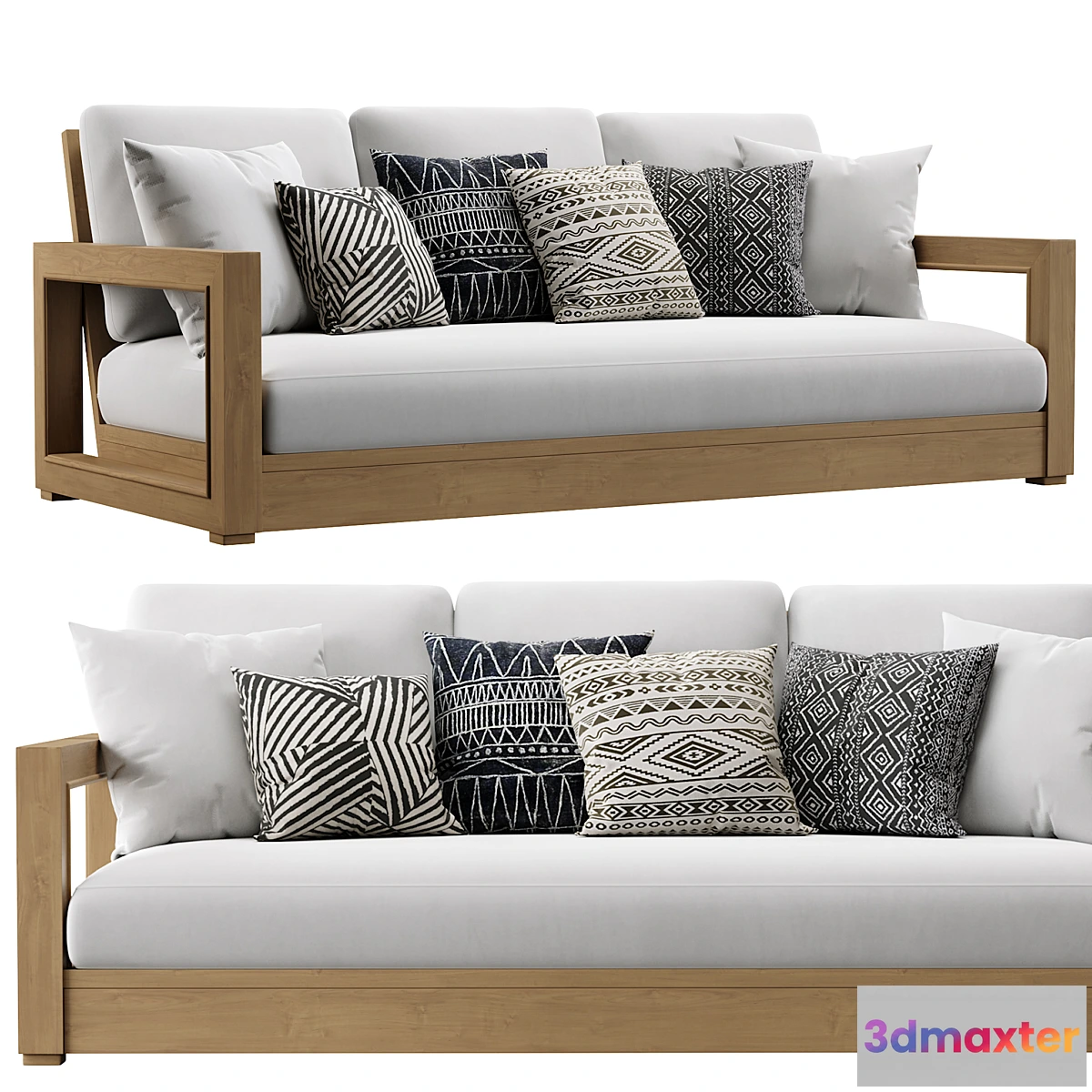 695862 - RH  Costa Teak Sofa