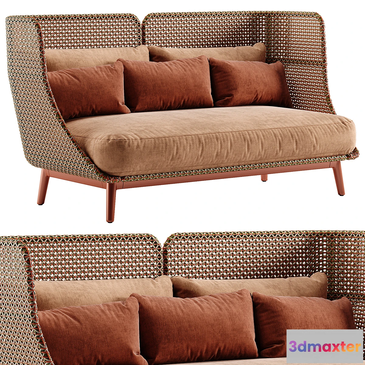 696240 - Dedon Mbarq sofa with high backrest