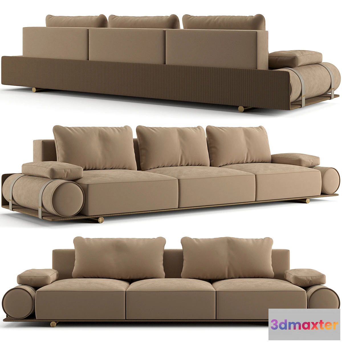 696370 - Visionnaire Donovan roll sofa 302 cm - No.2