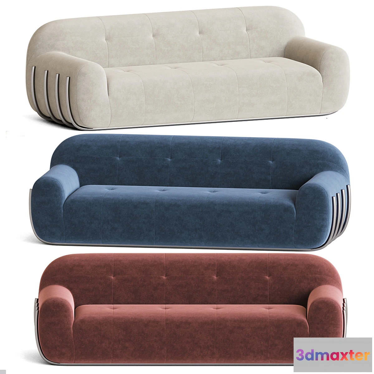 696452 - Cbs brace cream boucle sofa