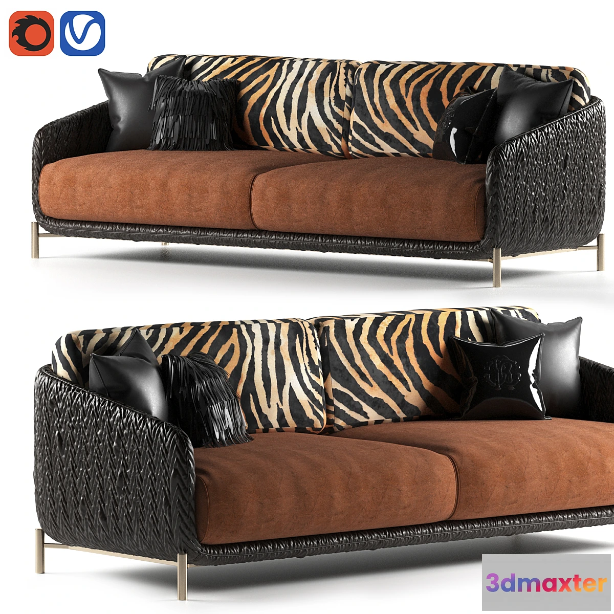 696454 - Clifton sofa by Roberto Cavalli Home