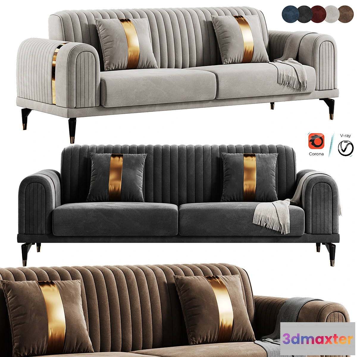 696516 - FH 5020 Luxury Italian Sofa