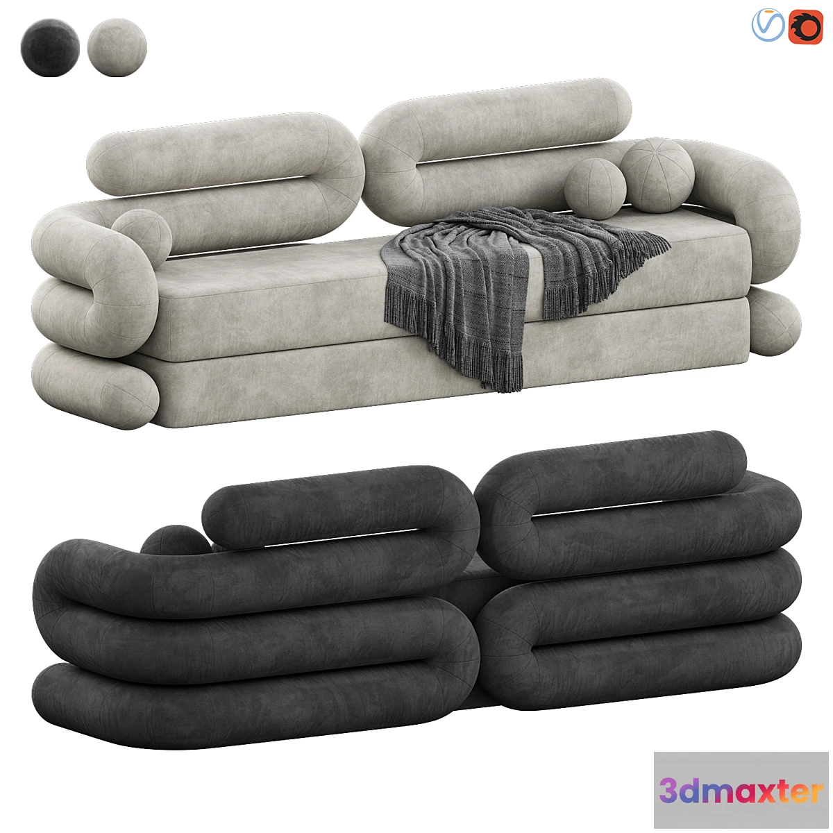 696526 - Tube Sofa by Objective Collection