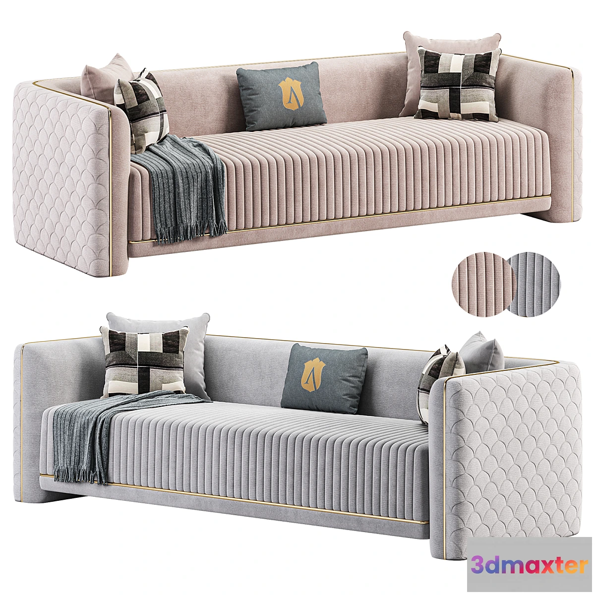 696548 - Rose Upholstered Furniture Set by Aracikan