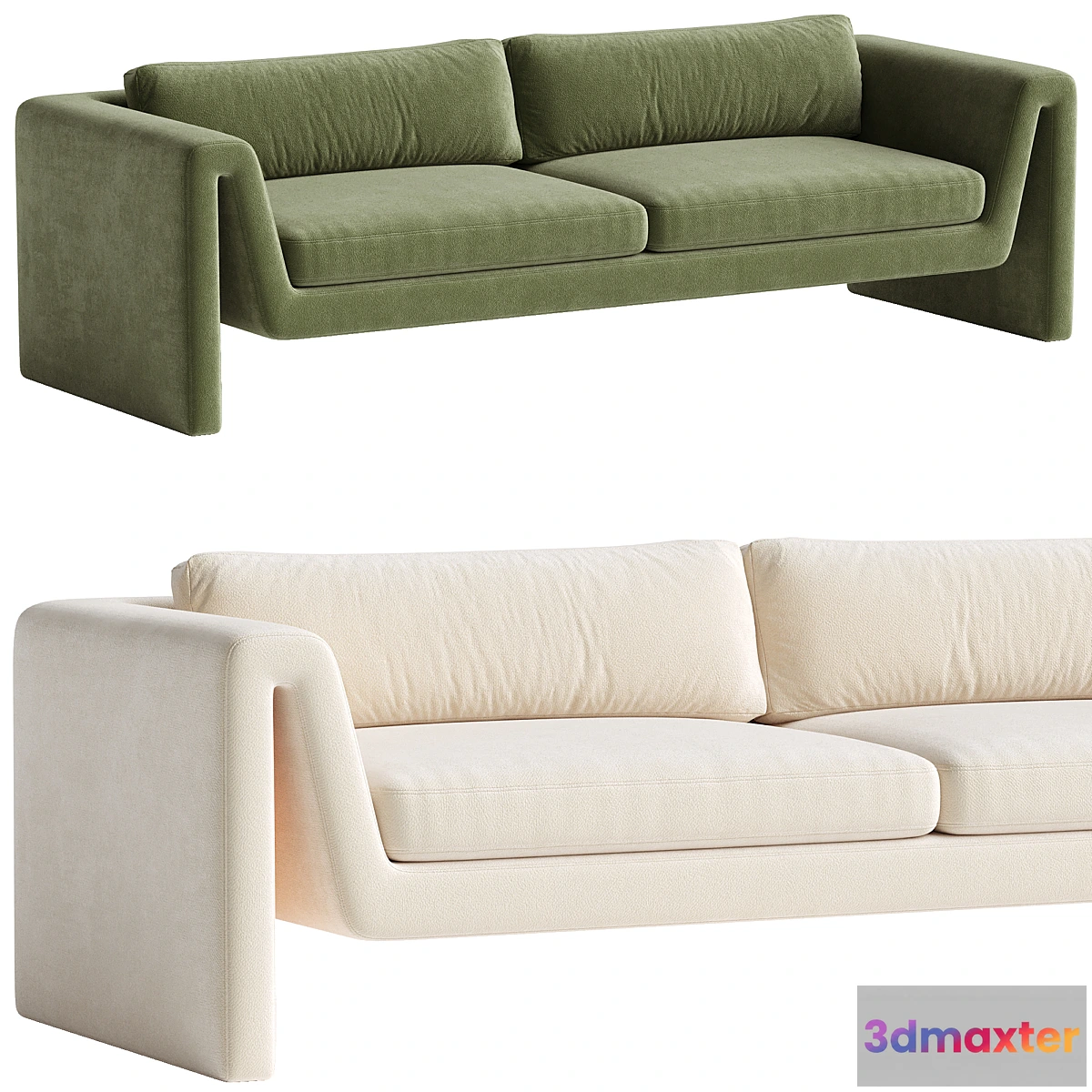 696672 - Velvet sofa Mika
