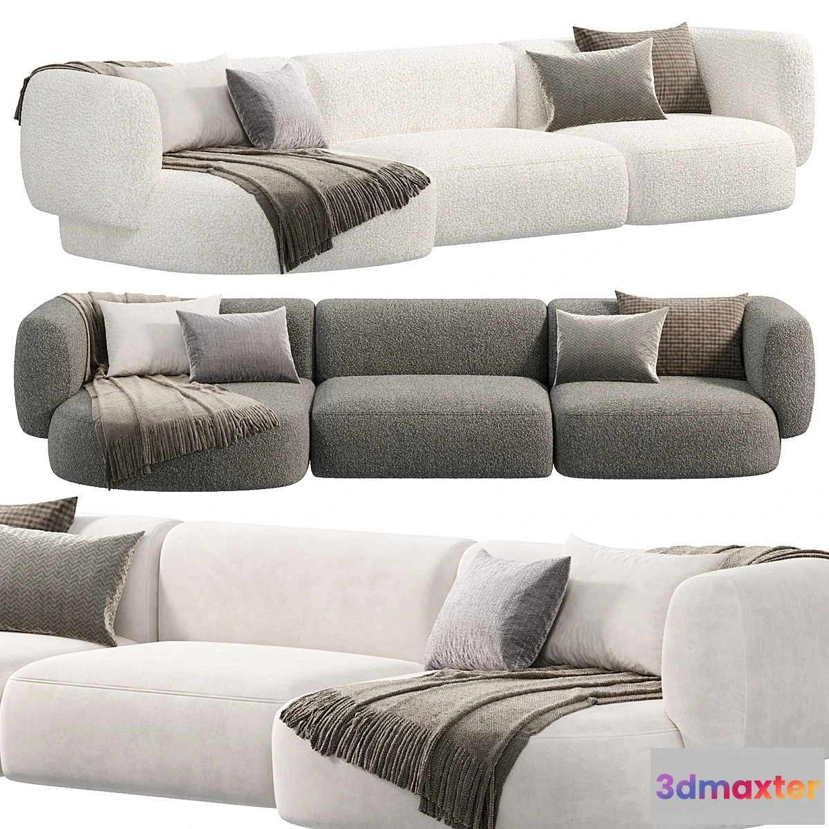 696694 - Hug Modular Sofa 4 sofas