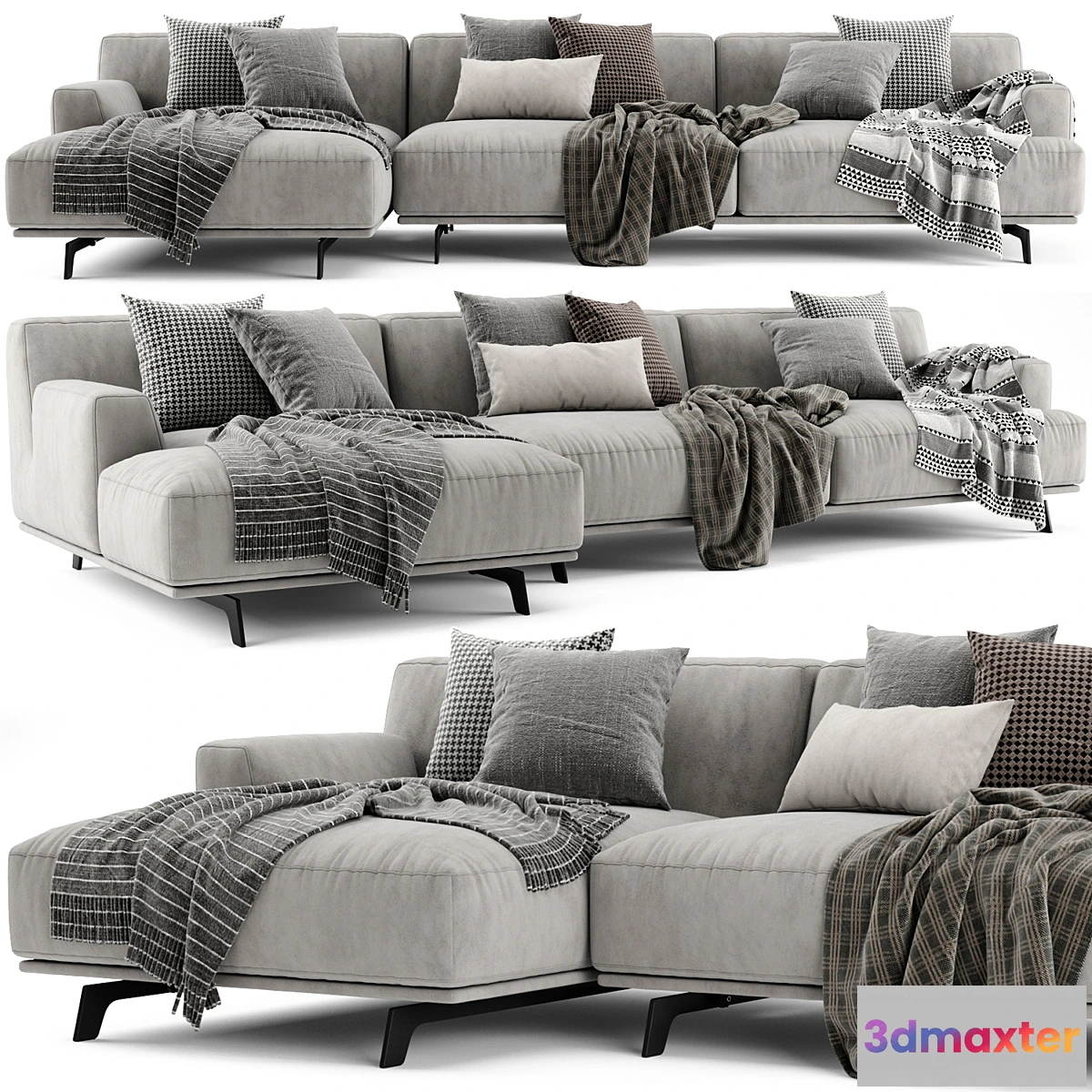 696832 - Poliform Tribeca Chaise Longue Sofa