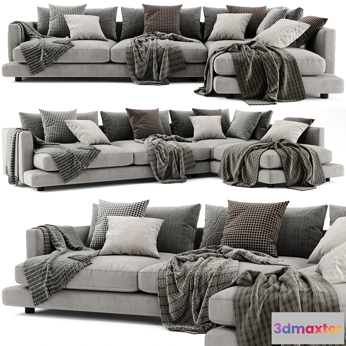 721896 - Flexform Long Island Chaise Longue Sofa - No.4