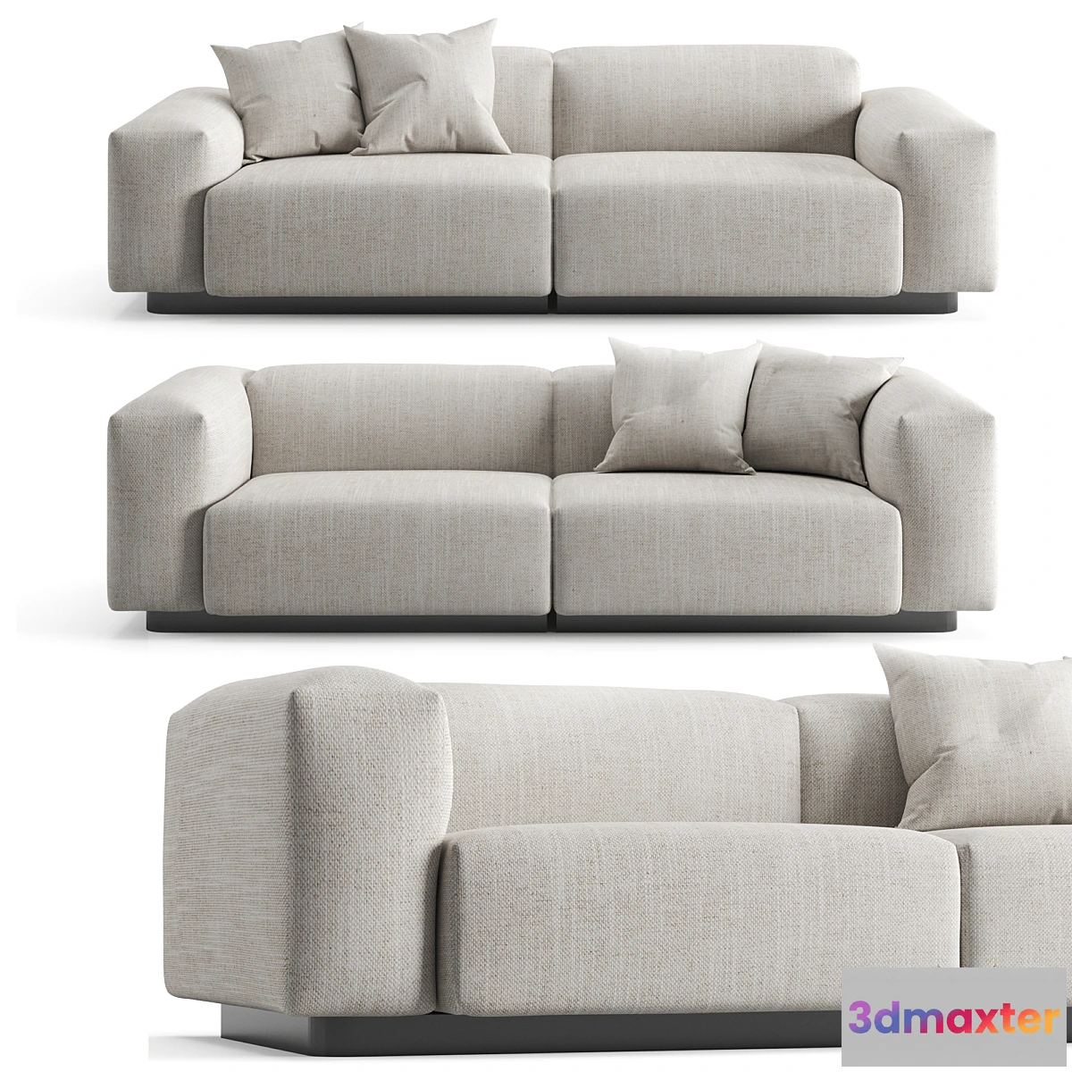 721922 - Vitra Soft Modular 2 Seat Sofa