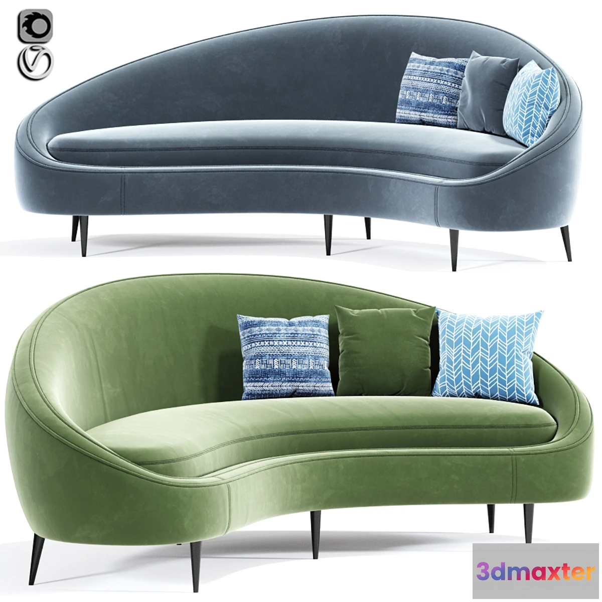 722526 - Ether Peddler Curved Sofa - No.2