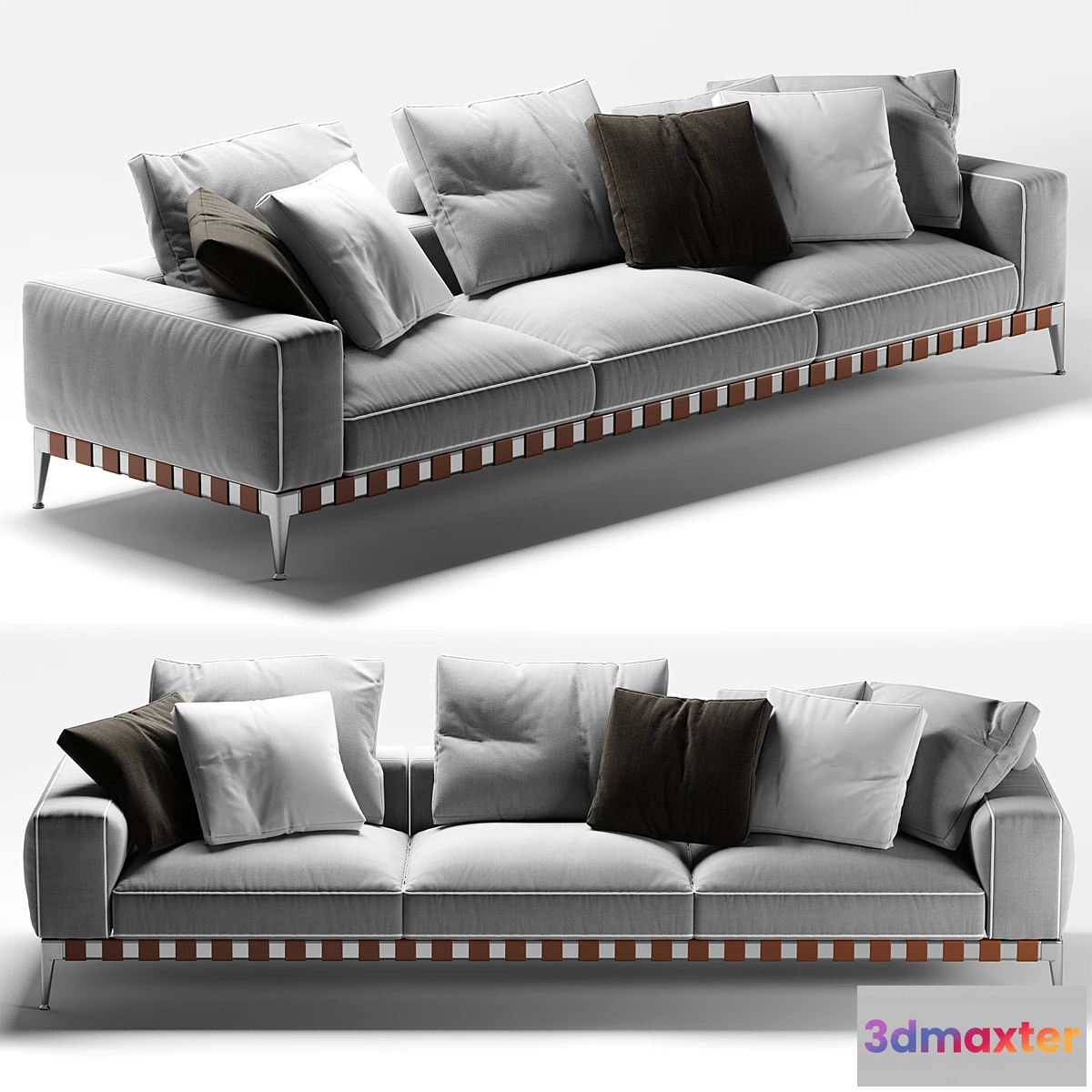 724042 - Flexform Gregory 3 seater sofa - No.2