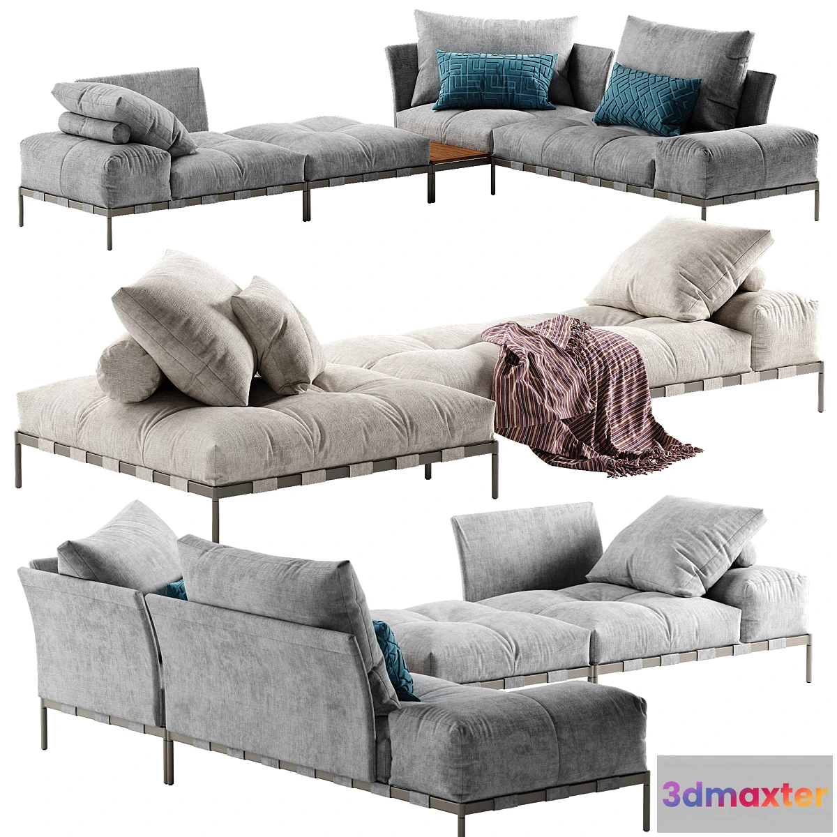 724056 - Saba Italia Pixel Light sofa set 4 - No.2