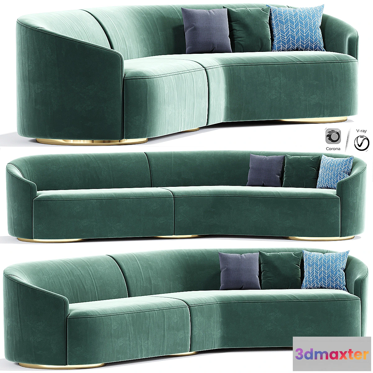 725004 - Vladimir Kagan Long Curve Sofa - No.2