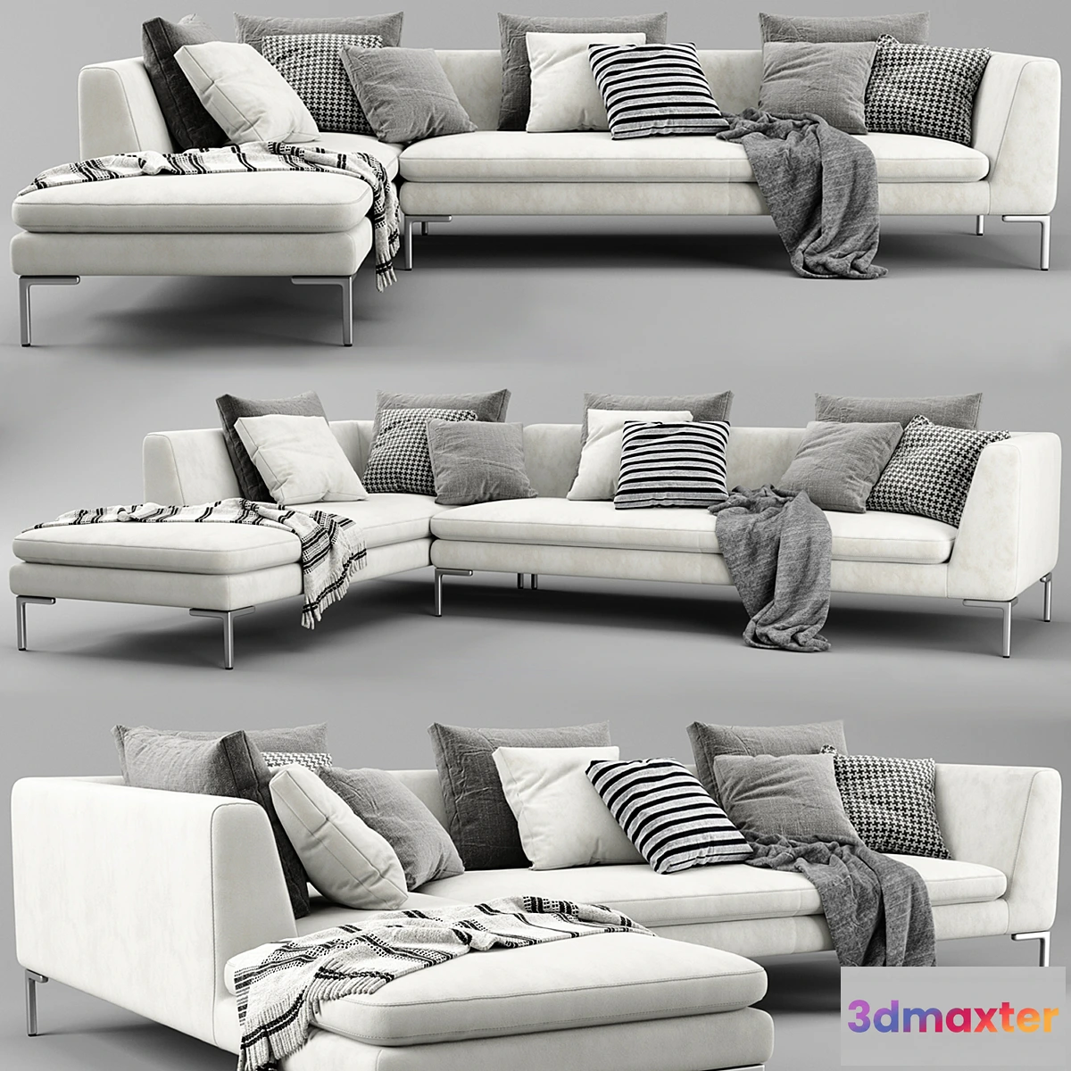 725024 - B&B Charles Chaise Longue Sofa - No.2