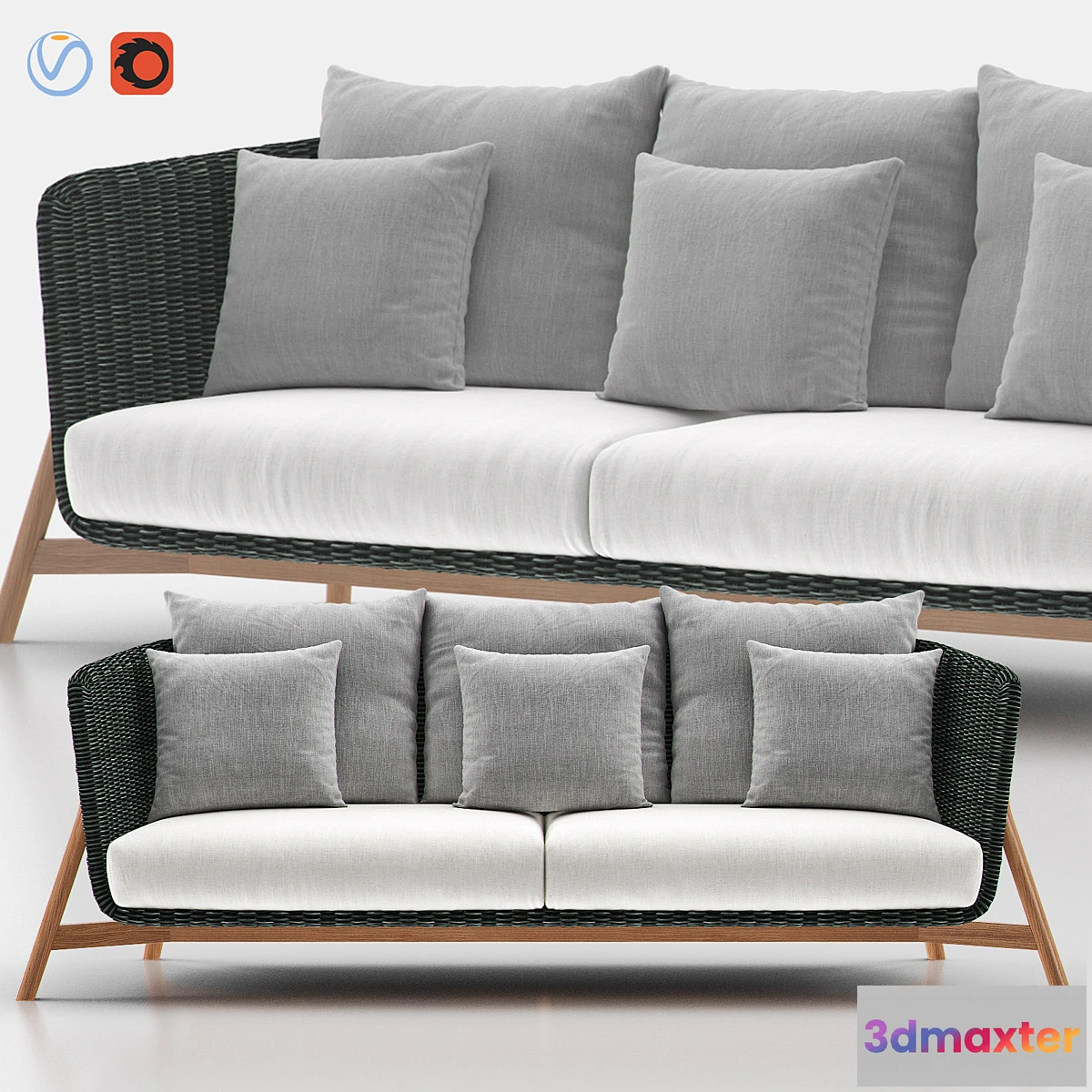 742207 - ROUND Sofá 3 - POINT - No.2