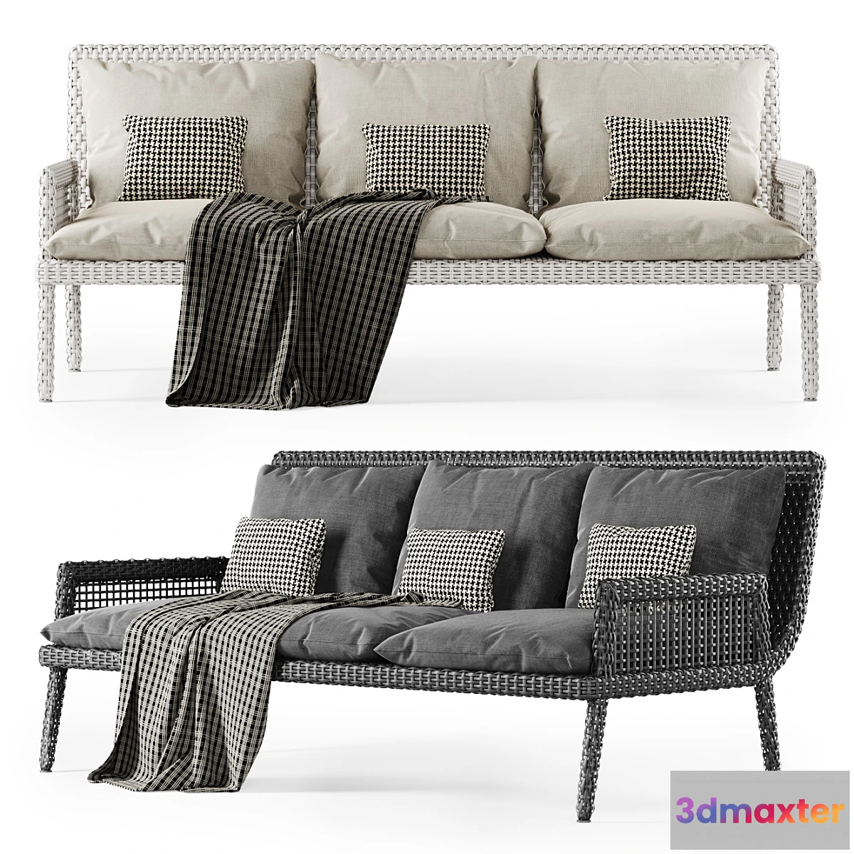 742245 - Rattan three-seater sofa DR53 _ Three-seater rattan sofa - No.2