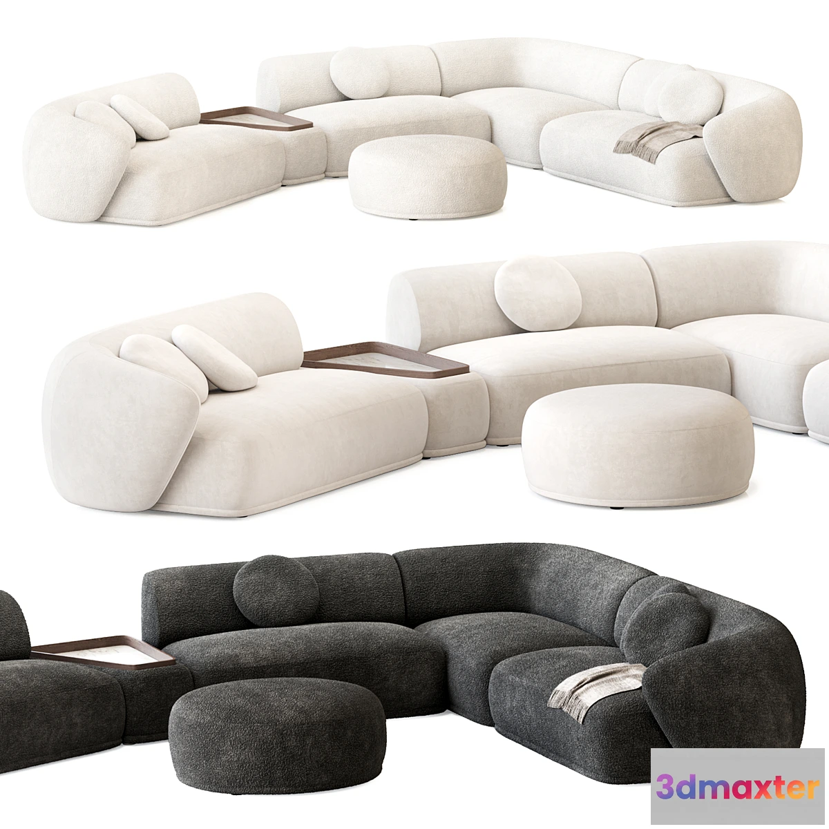747091 - Rene Sofa by Meridiani Set 3 - No.2