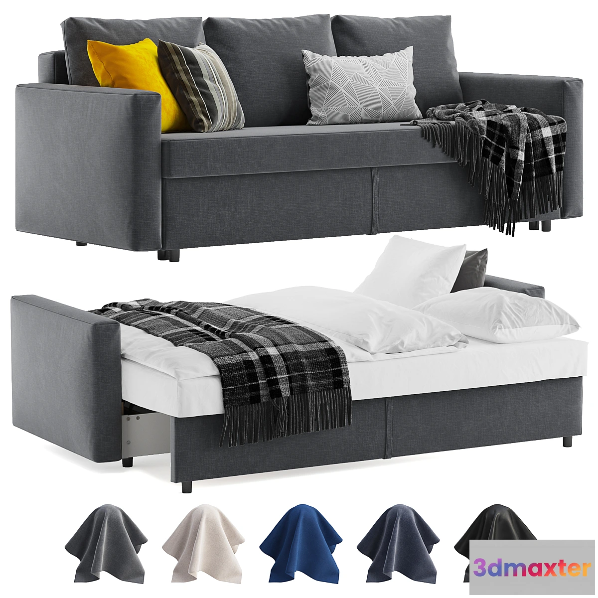 761997 - Ikea Friheten sleeper sofa 3 seats - No.3