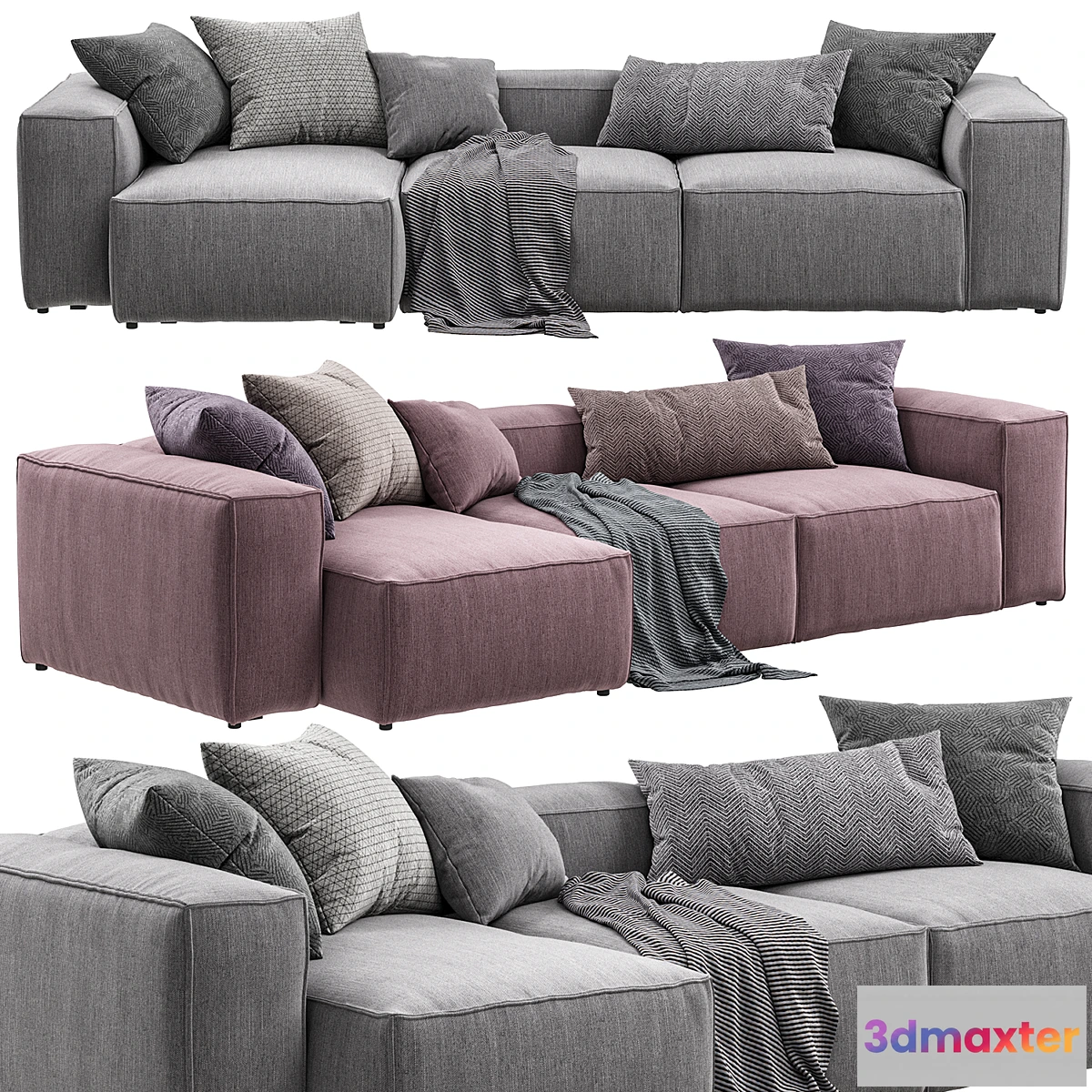 762115 - Bolia - Cosima (3-seat chaise longue sofa)