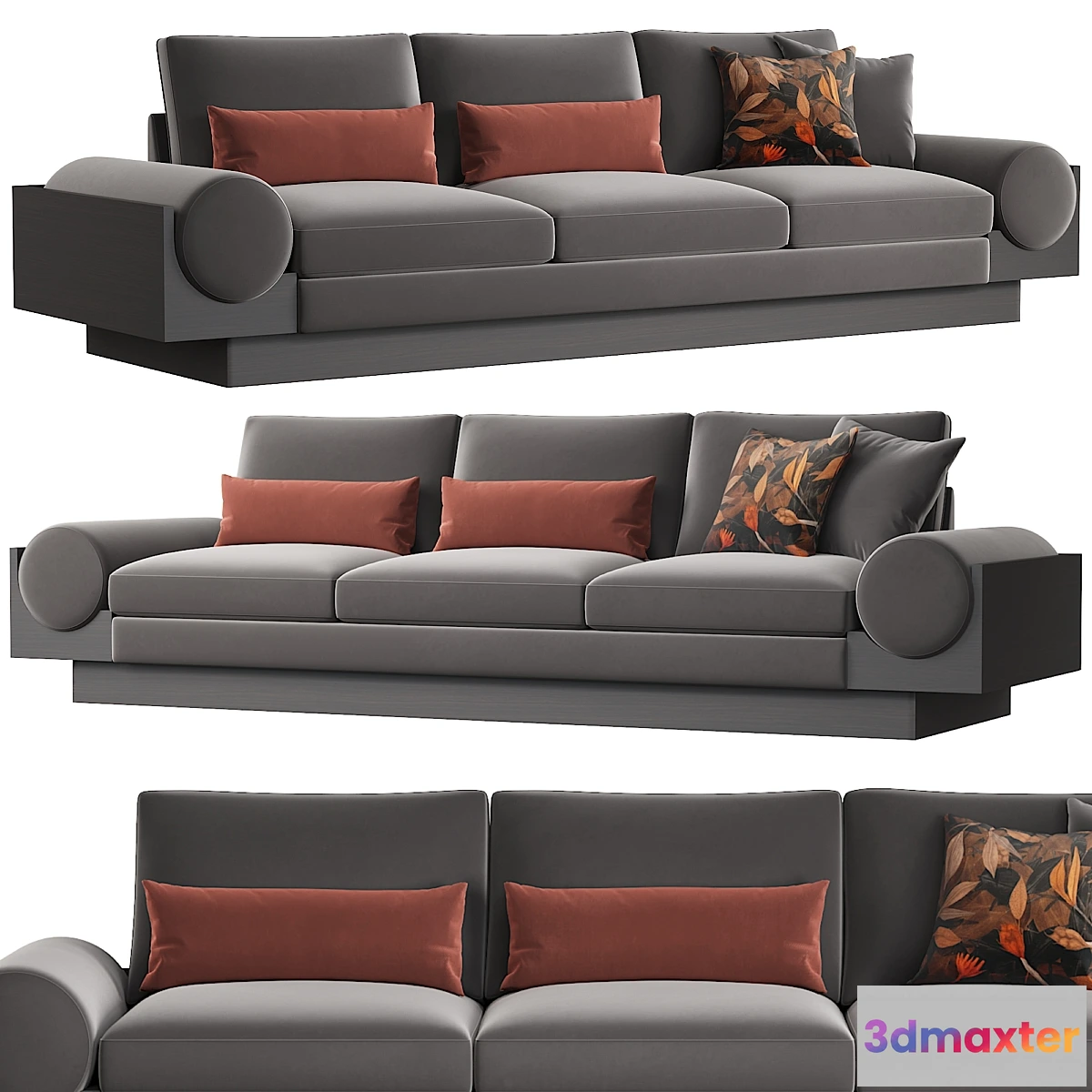 762257 - RH  1960 S GRAND BOLSTER SOFA - No.3