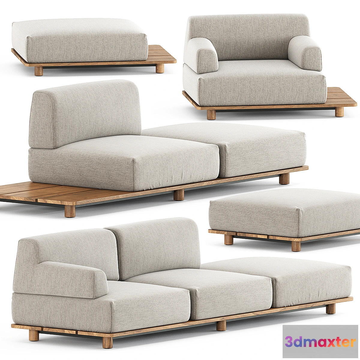762289 - Palco sofa module set 1 by Kristalia - No.2