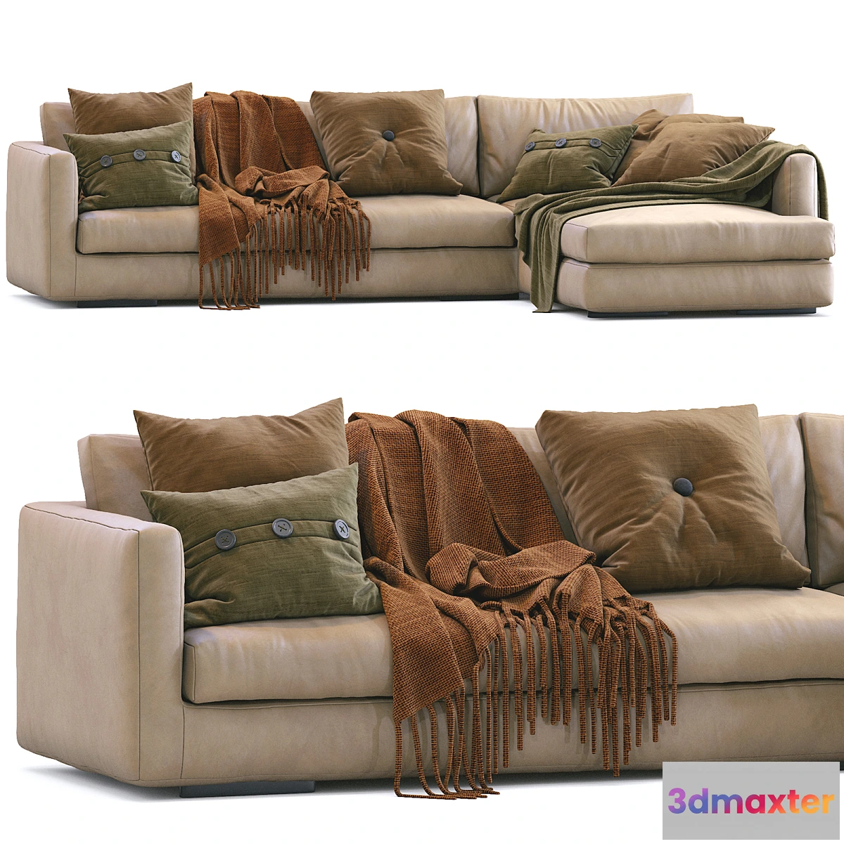 762317 - Flexform Leather Sofa MAGNUM - No.2