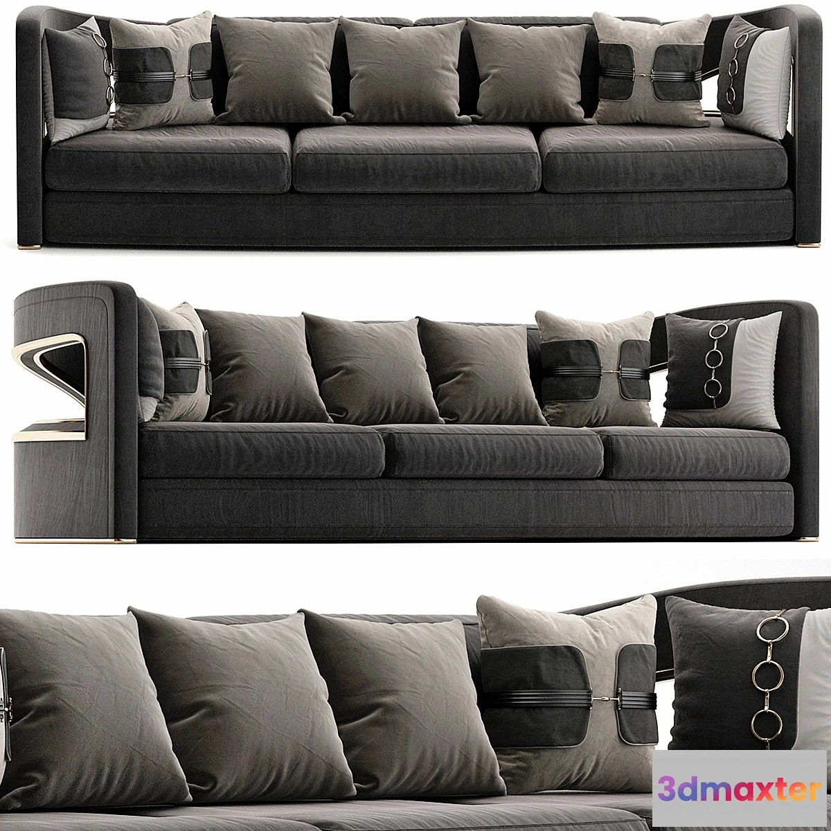 762341 - Jonathan Adler Bacharach Sofa - No.3