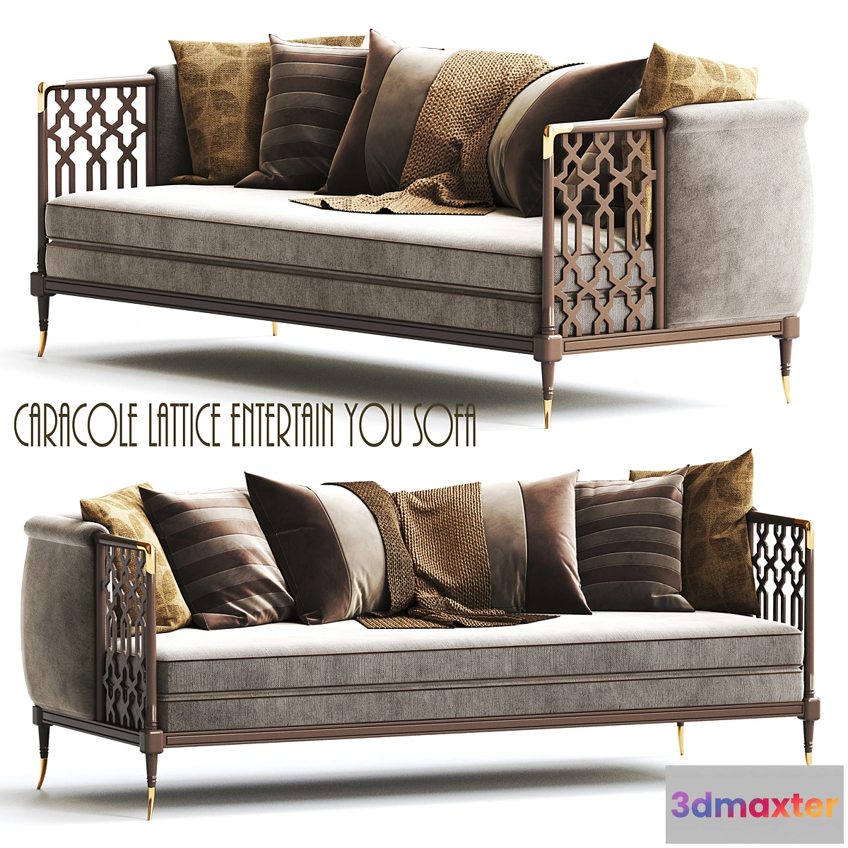 762395 - Caracole Lattice Entertain You Sofa