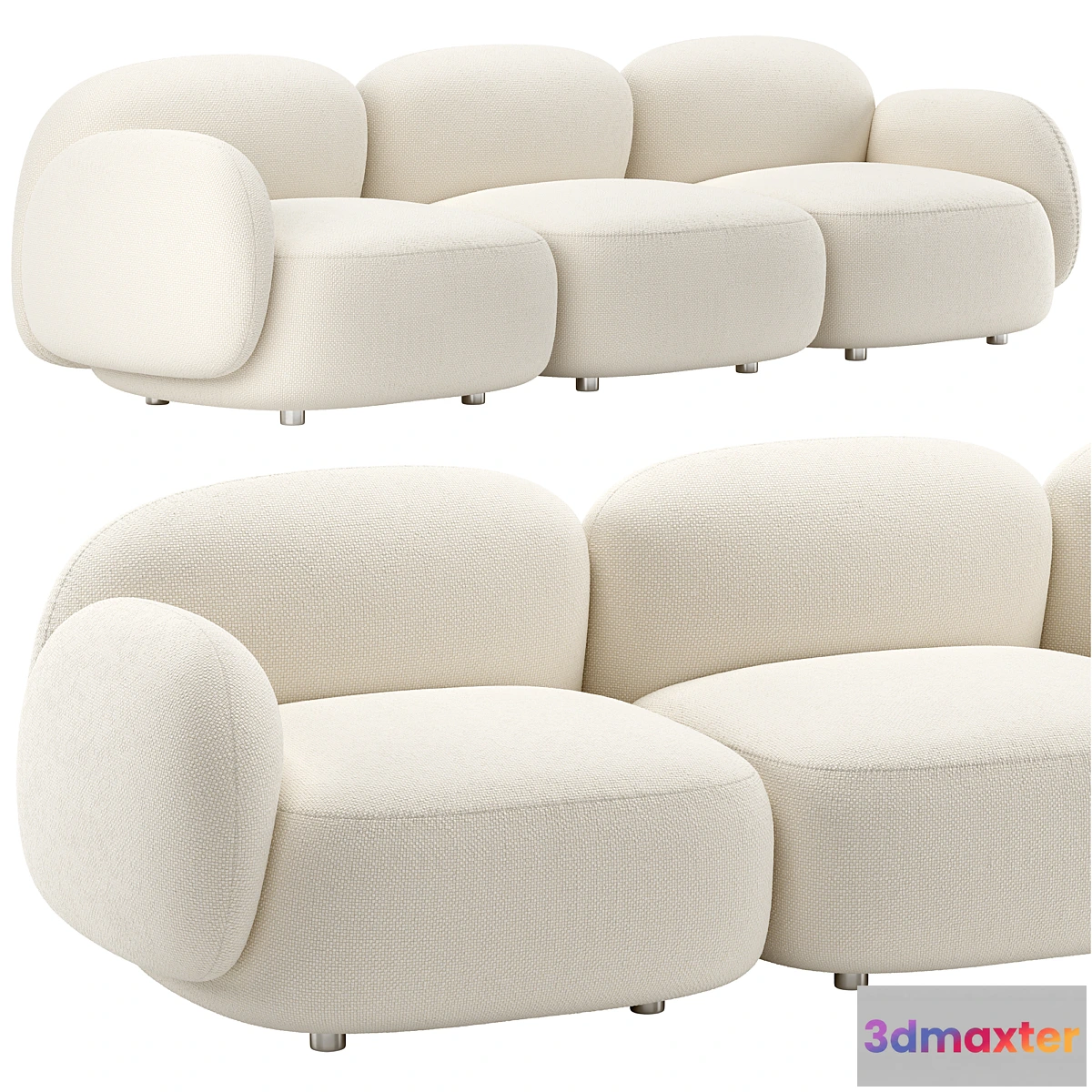 762505 - Sundae Sofa 3 Seater by Jason Ju