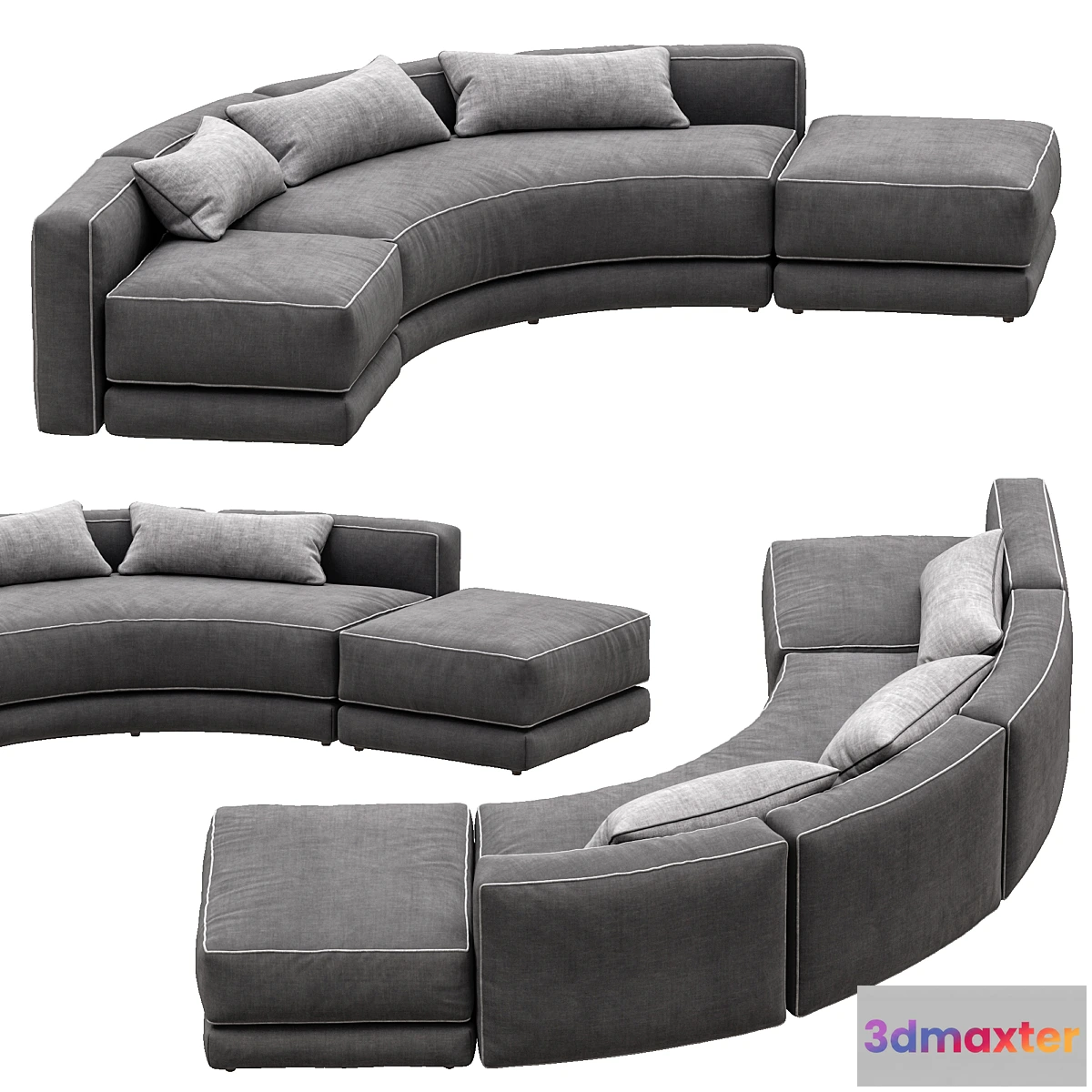 762563 - Lewis Curved By Montauksofa