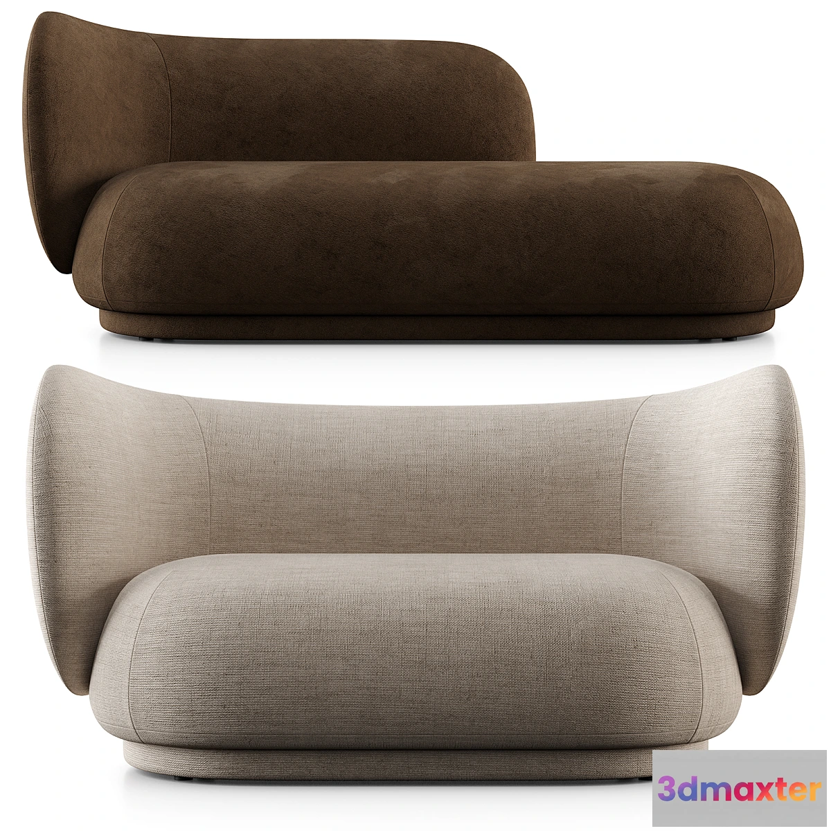 762597 - Rico Divan And 2 Seat Sofa By Ferm Living - No.2