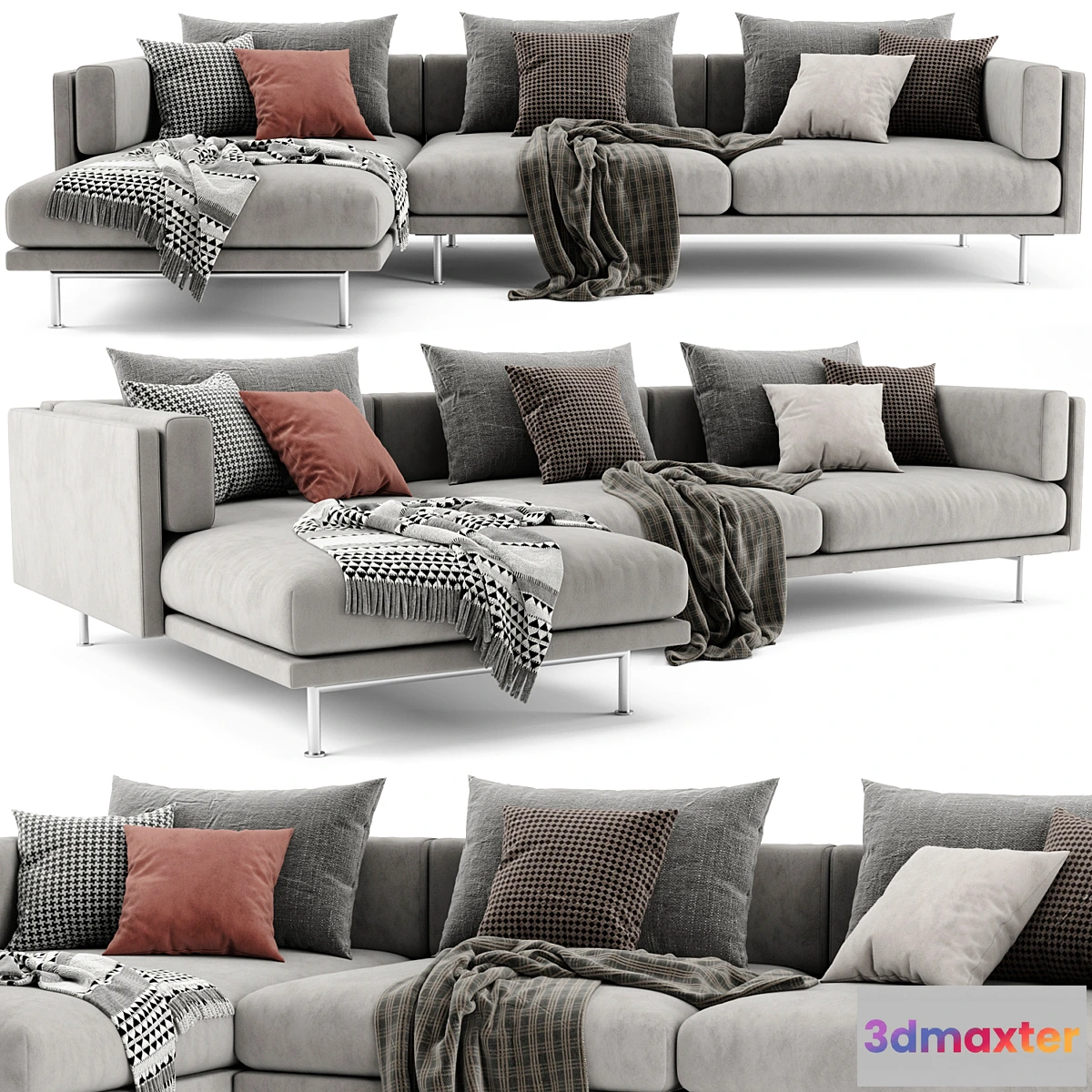 762637 - Moroso Josh 2.0 Chaise Longue Sofa - No.2