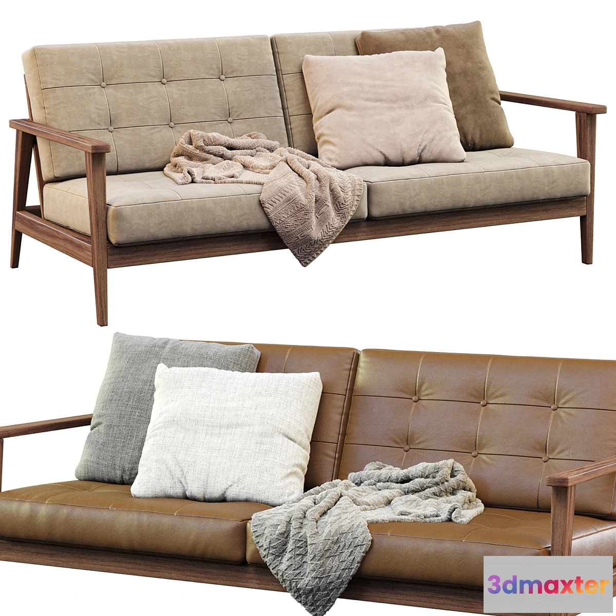 762851 - Wood Sofa - No.2